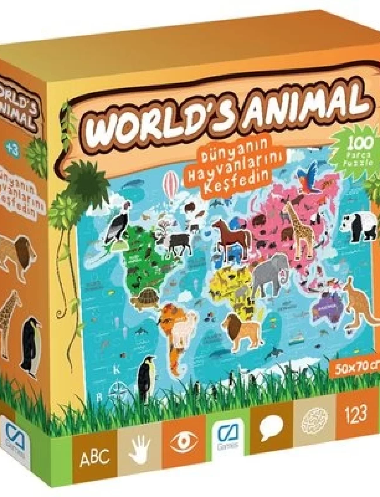 Games Worlds Animal 100 Parça Puzzle 5152