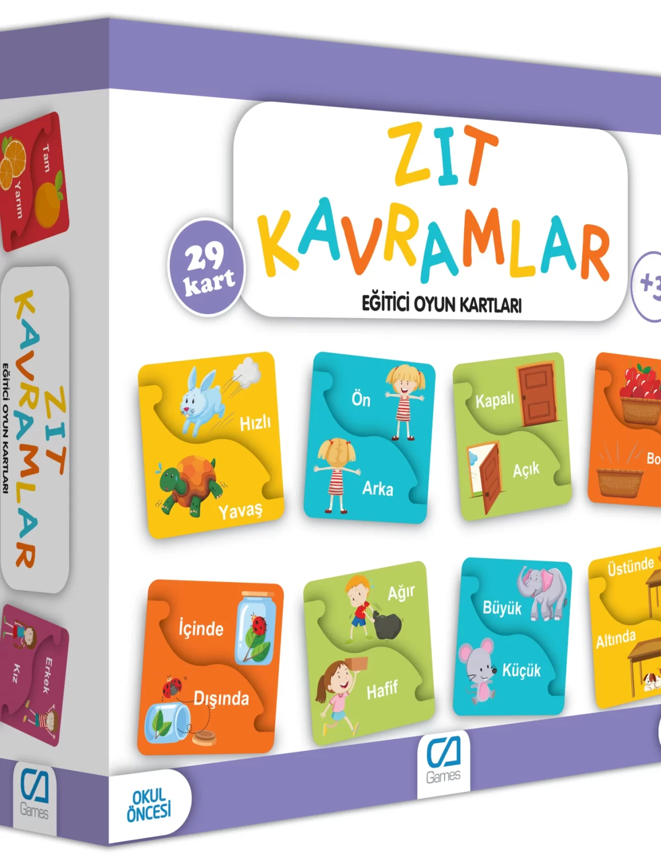 Games Zıt Kavramlar Eğitici Oyun Kartları 29 Kart 5045