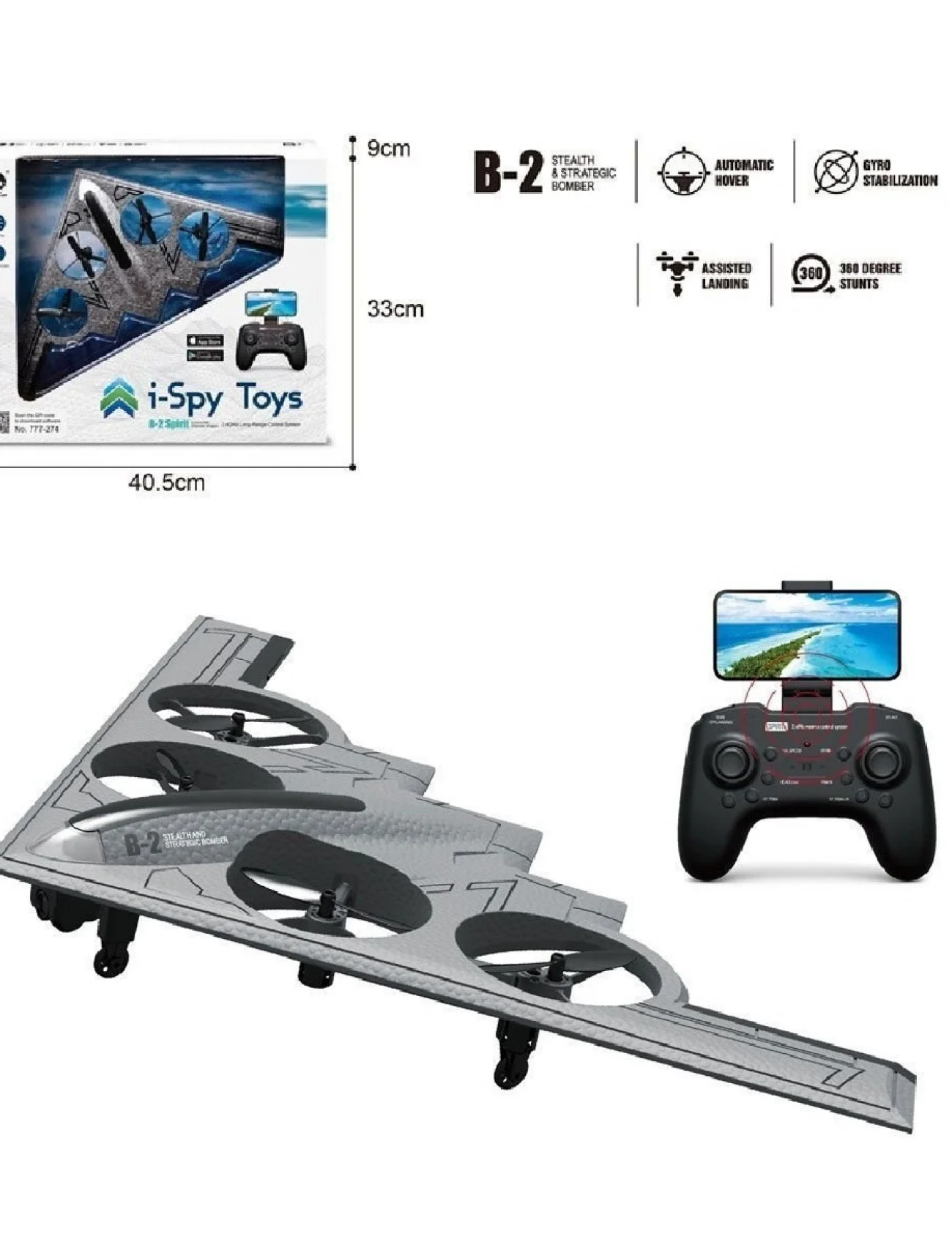 GL-777-275 Uzaktan Kumandalı Full Fonksiyon 2.4G Şarjlı Kameralı Quadcopter İha