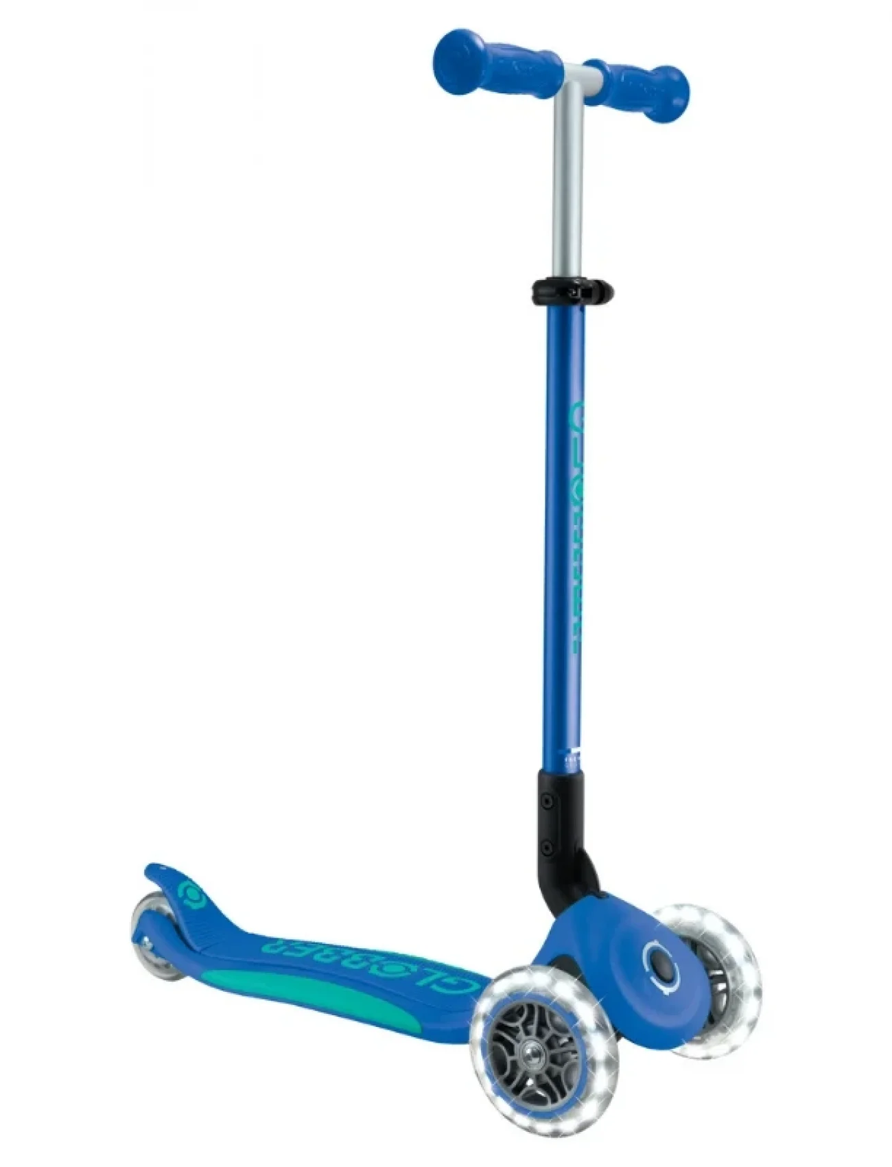 Globber Elite Deluxe Işıklı Scooter Lacivert