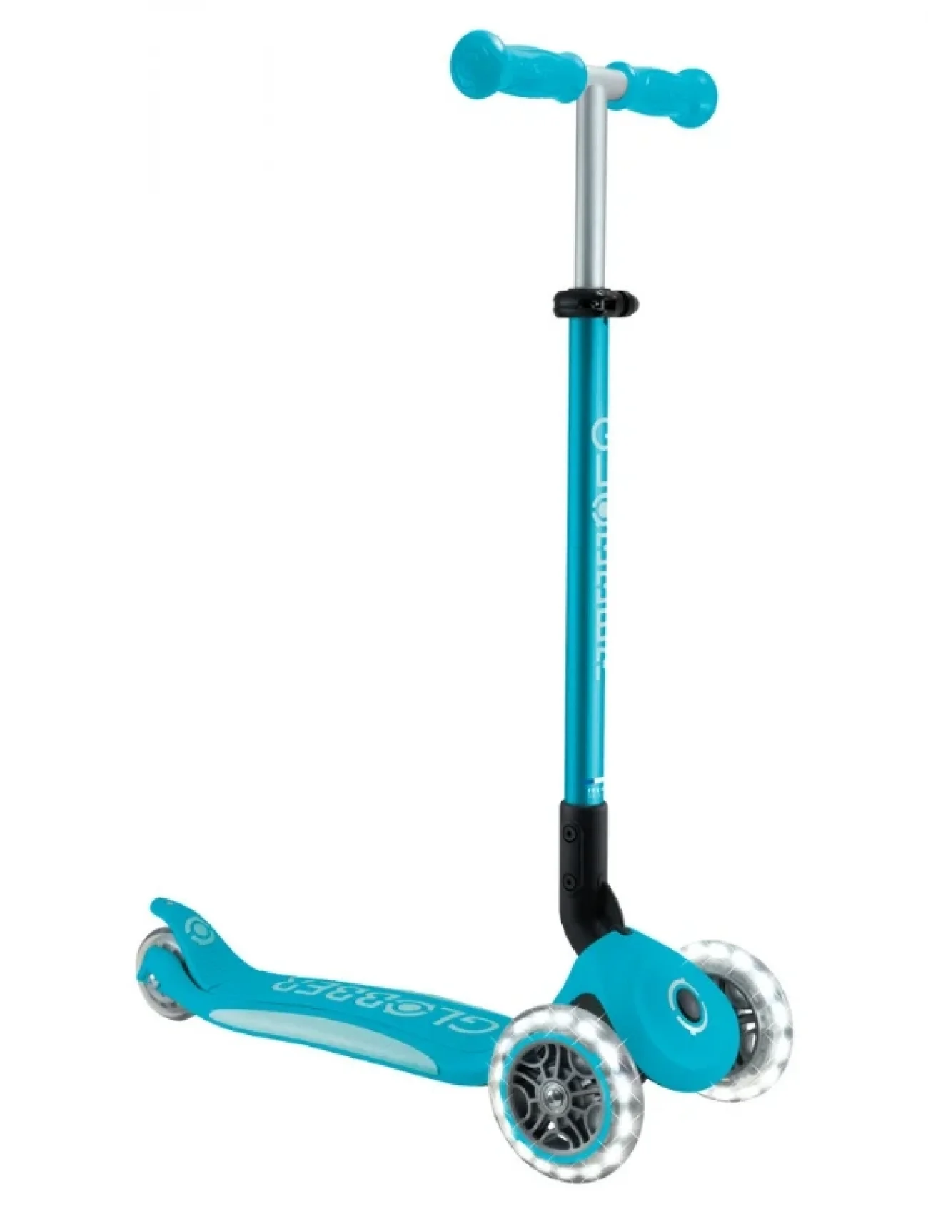 Globber Elite Deluxe Işıklı Scooter Mavi