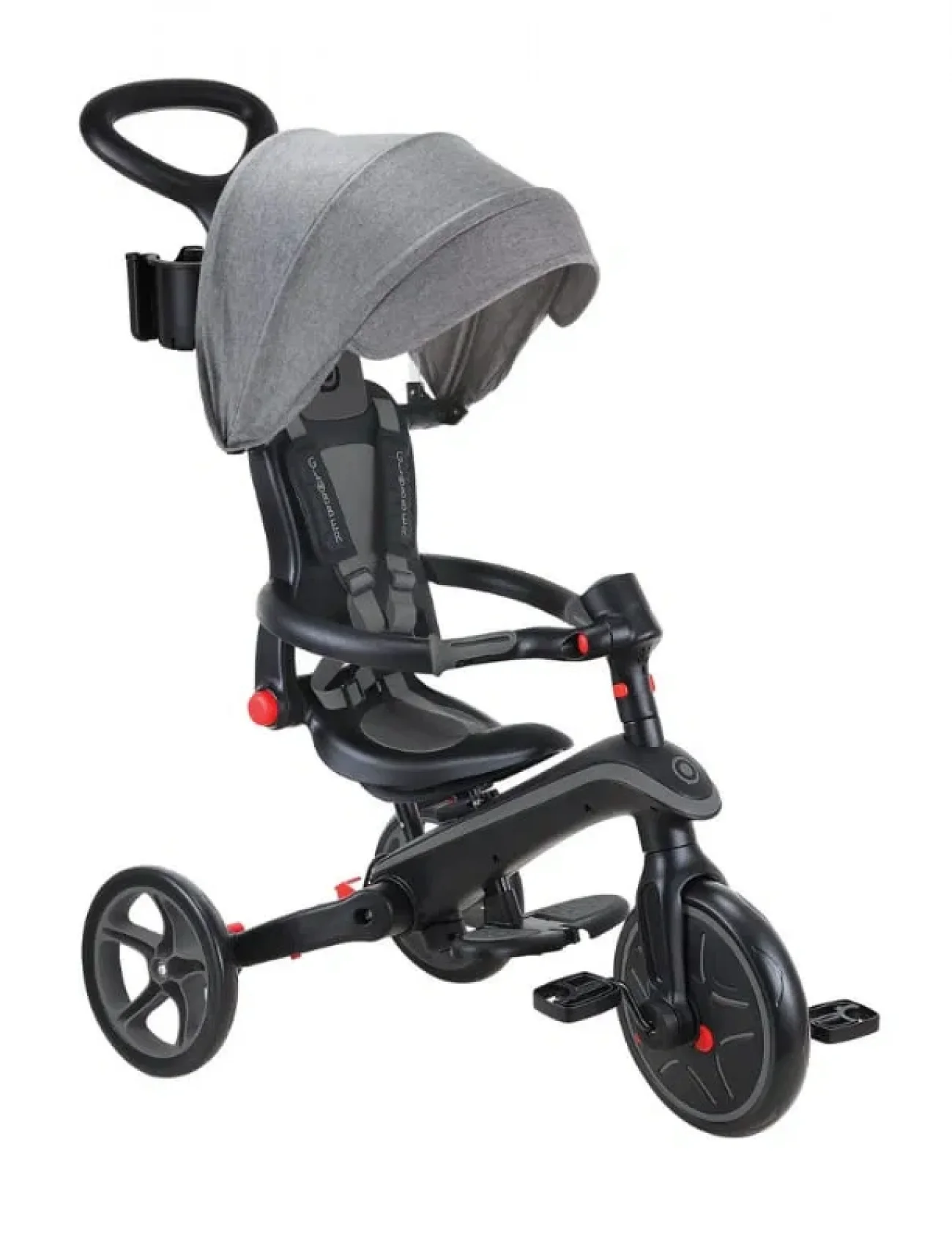Globber Explorer 4in1 Katlanabilir Bisiklet Siyah Gri