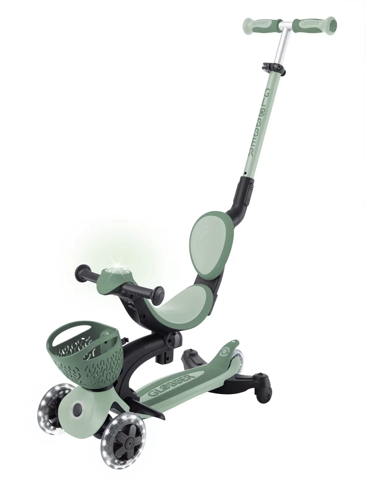 Globber Go Up Baby 360 Scooter (ışıklı) Zeytin Yeşili