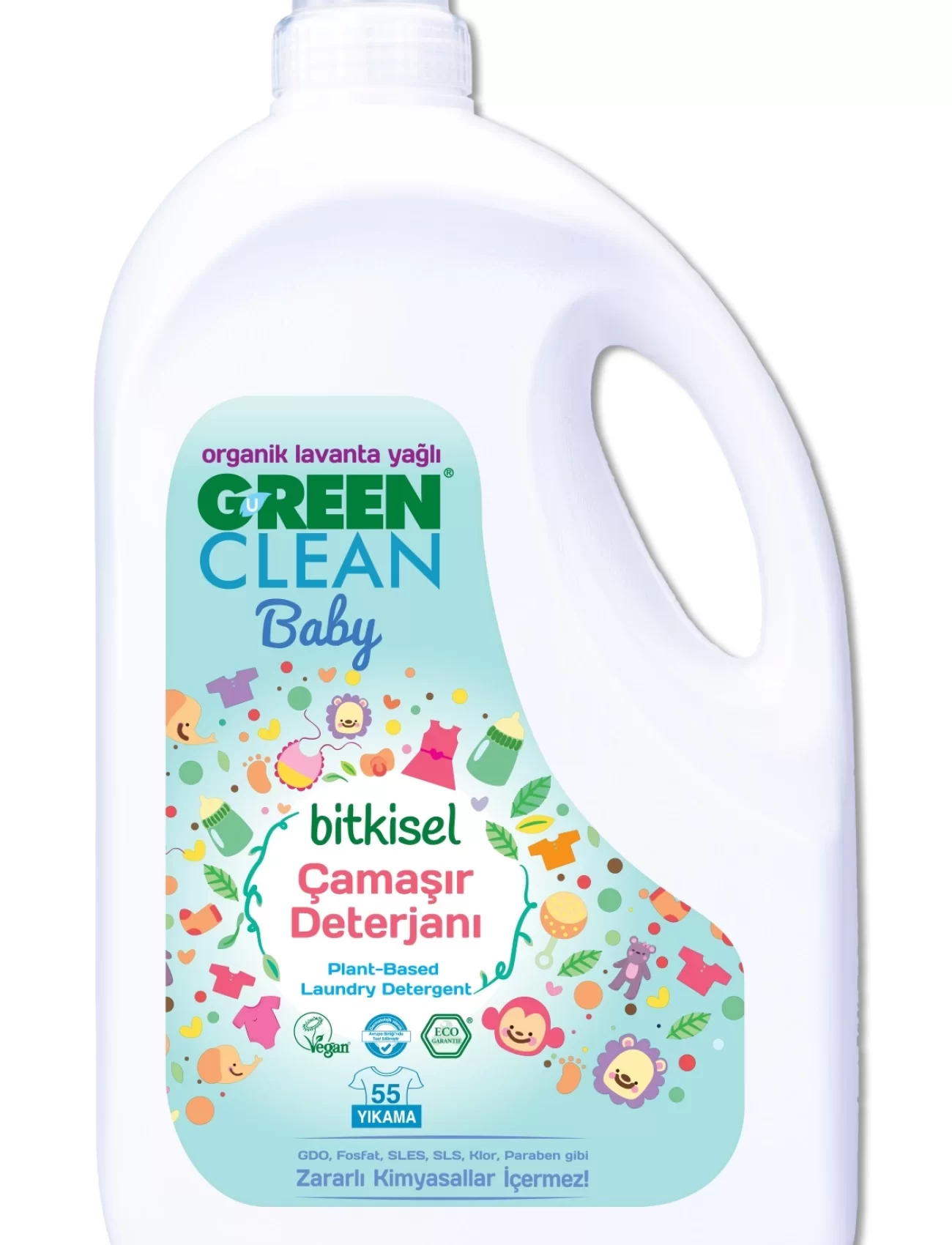 Green Clean Baby Bitkisel Çamaşır Deterjanı 2750 ml (55 Yıkama)