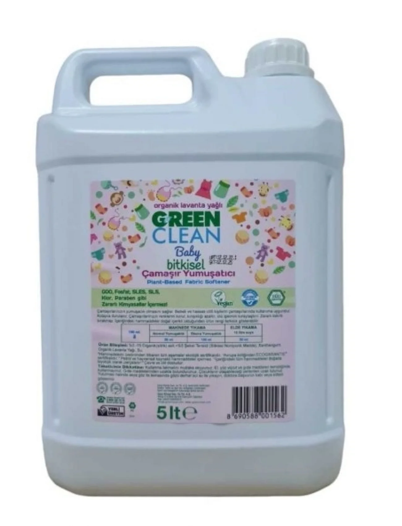 Green Clean Baby Çamaşır Yumuşatıcısı 5lt