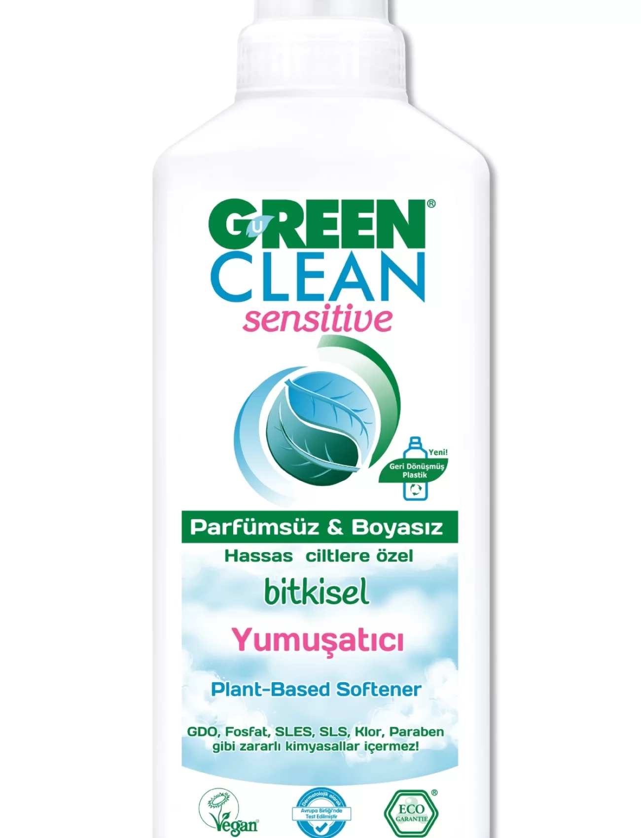 Green Clean Sensitive Parfümsüz Bitkisel Yumuşatıcı 1000ml