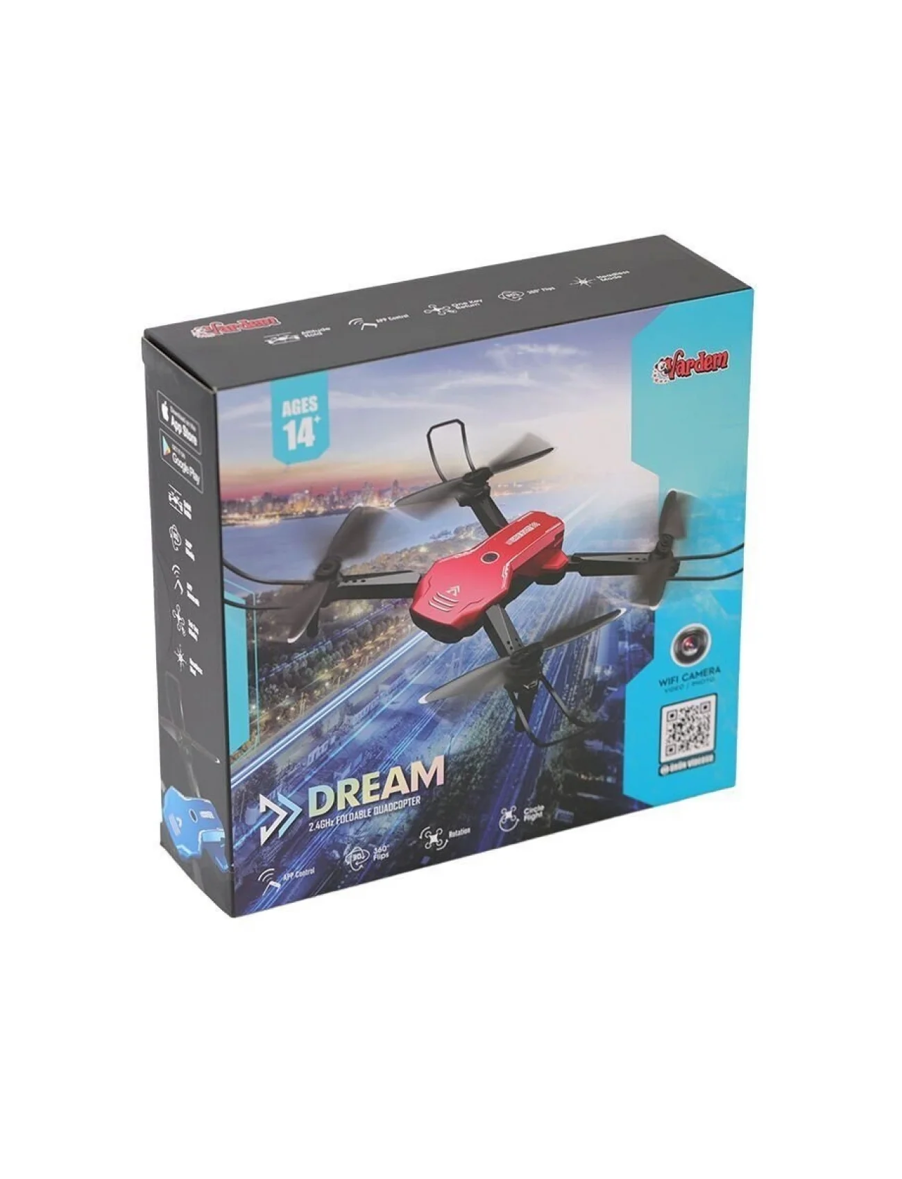 H866HW - Vardem 2.4G Wifi Kameralı Şarjlı Full Fonksiyon Drone