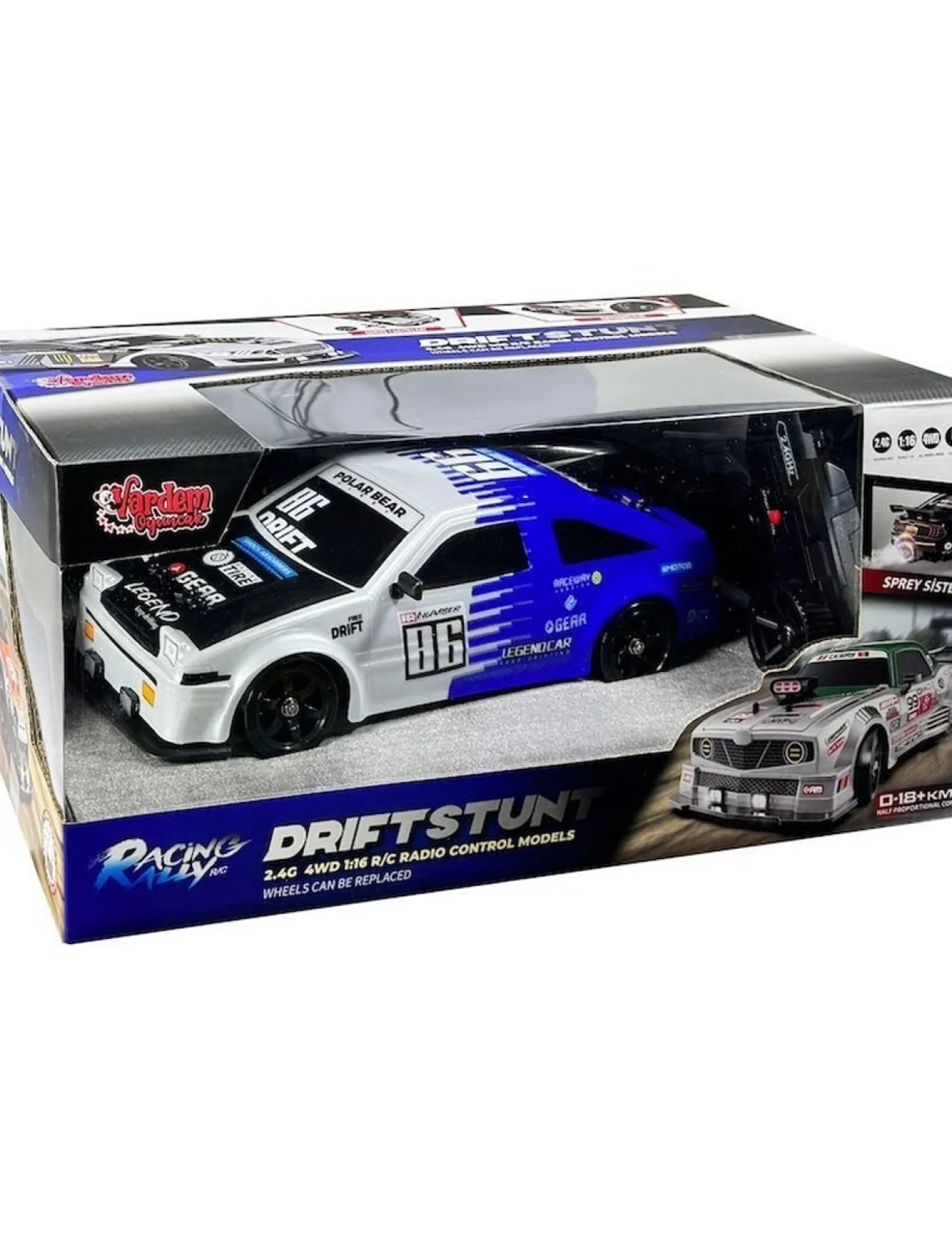 HB-SC16A07 Kumandalı  4x4 Drift Araba Işıklı ve Buharlı 1:16 -Vardem