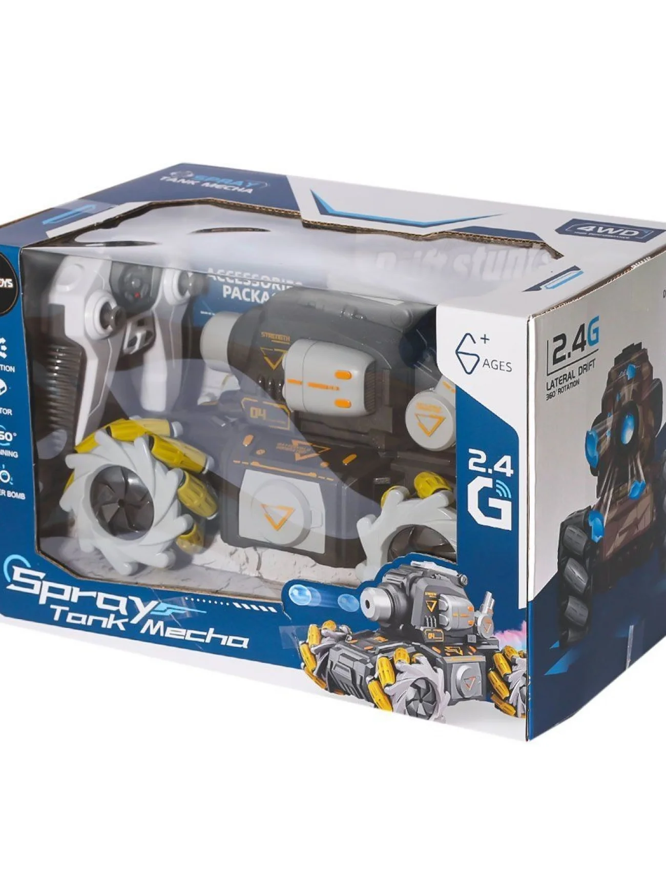 HD3400 Kumandalı Drift Yapan Su Atan Tank Mecha -Gepettoys