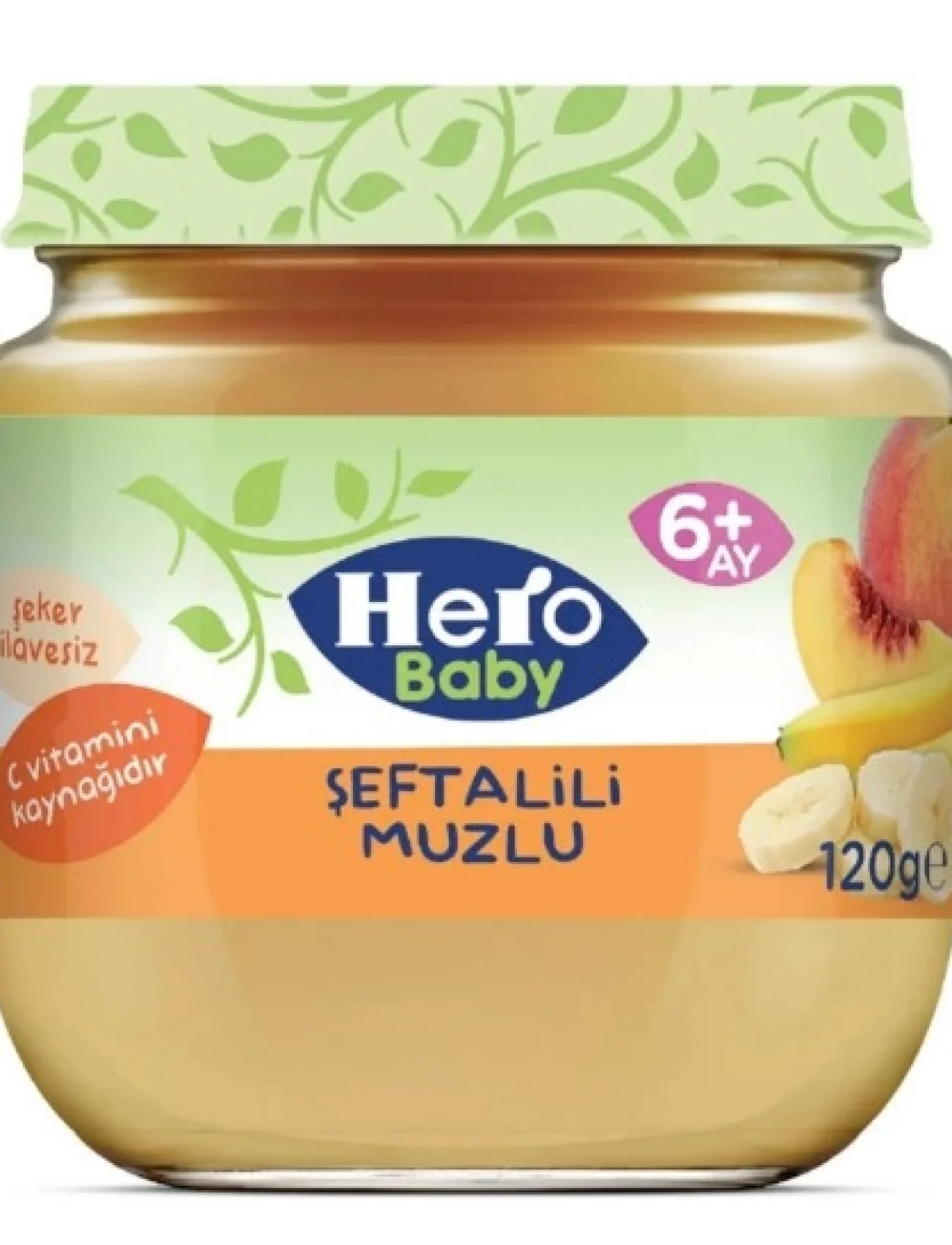 Hero Baby Şeftalili Muzlu Kavanoz Mama 120 Gr