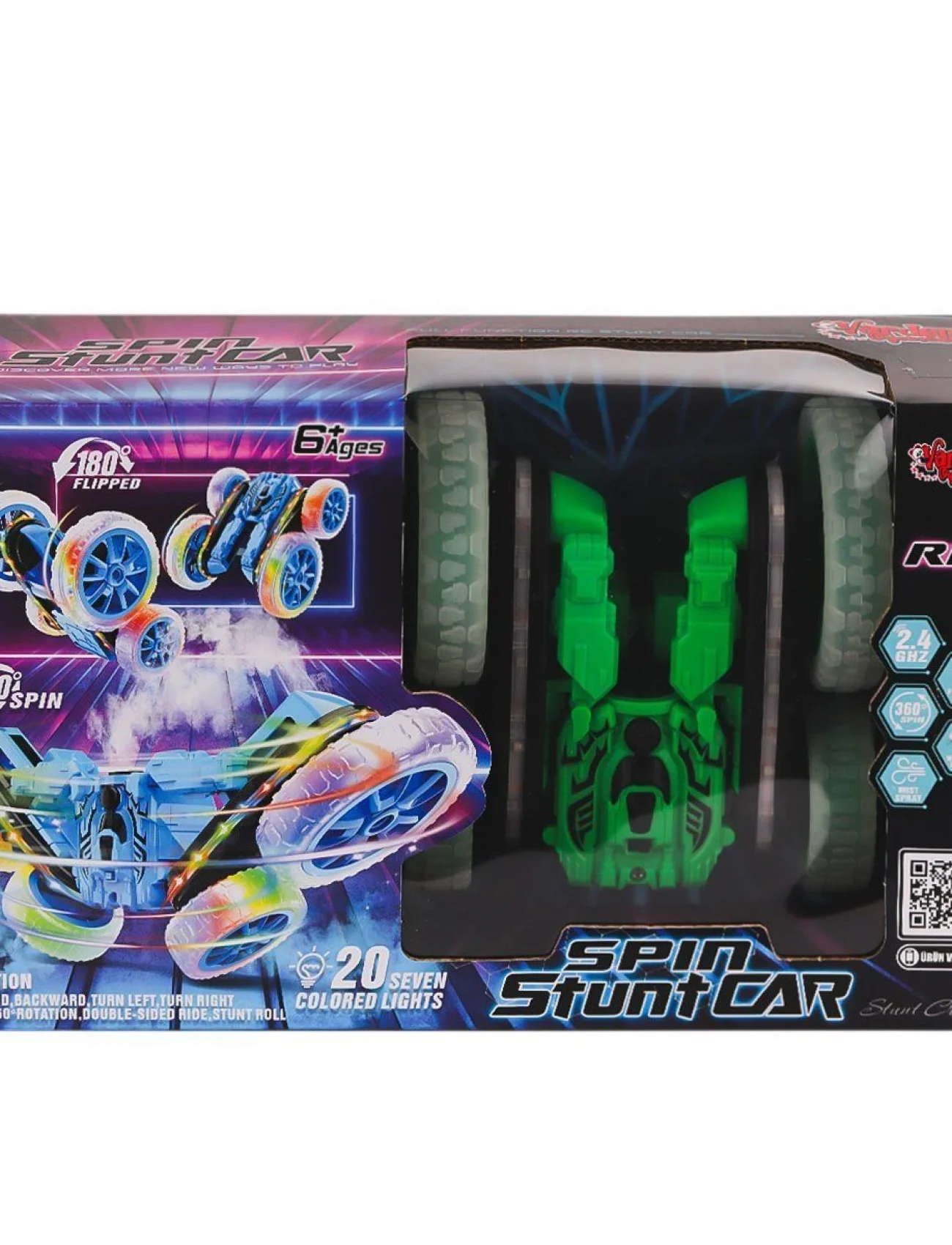 HG-4-45 Kumandalı Işıklı Buharlı Stunt Spin Araba -Vardem Oyuncak