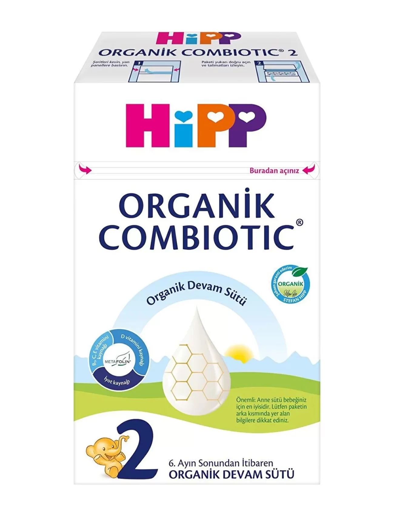 Hipp 2 Organik Combiotic Bebek Sütü 600 Gr