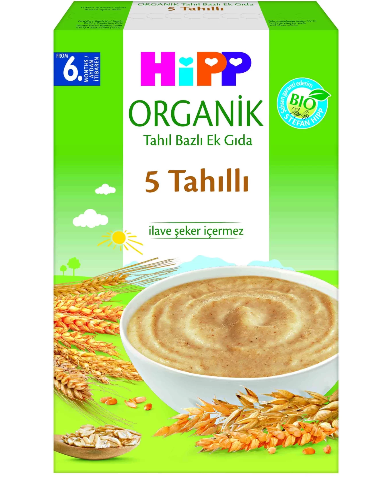 Hipp Organik 5 Tahıllı Tahıl Bazlı Kaşık Maması 200 Gr