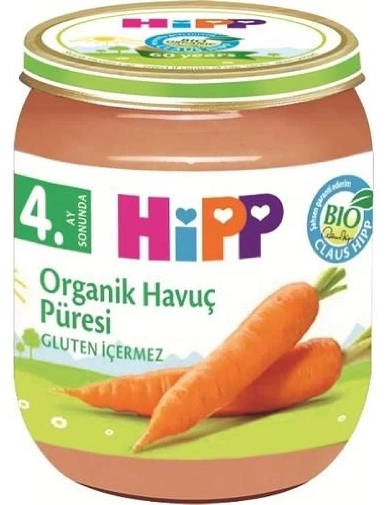 Hipp Organik Havuç Püresi 125 Gr