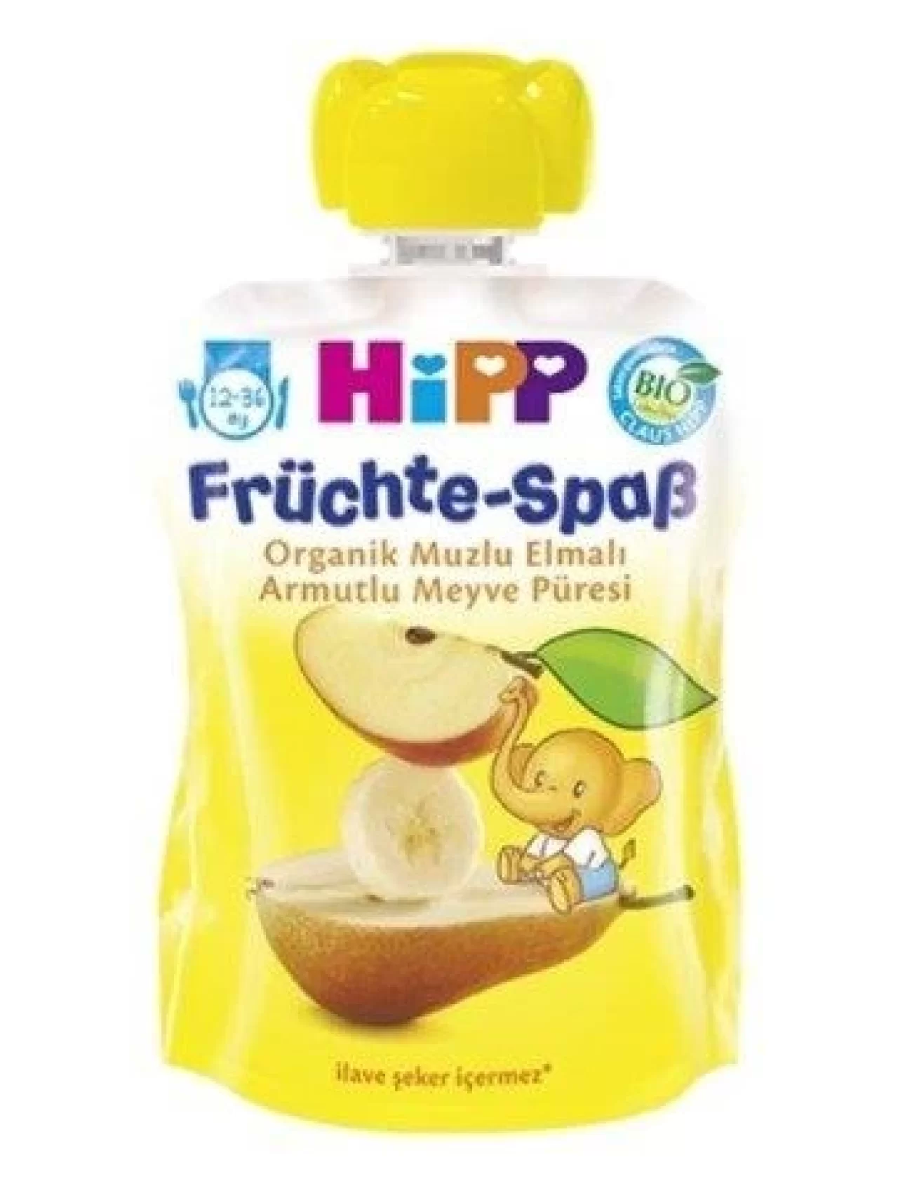 Hipp Organik Muzlu Elmalı Armutlu Meyve Püresi 100 Gr