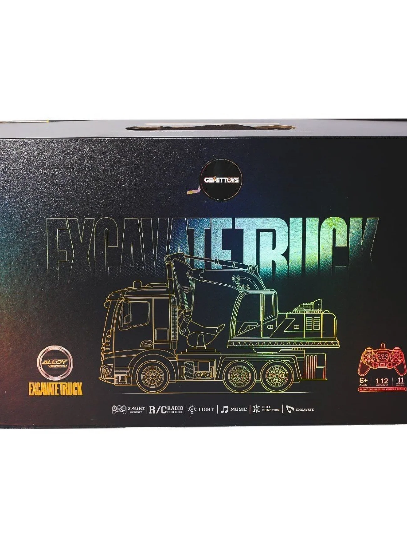 HJ8001-2 Kumandalı  Metal  Excavate Truck -Gepettoys