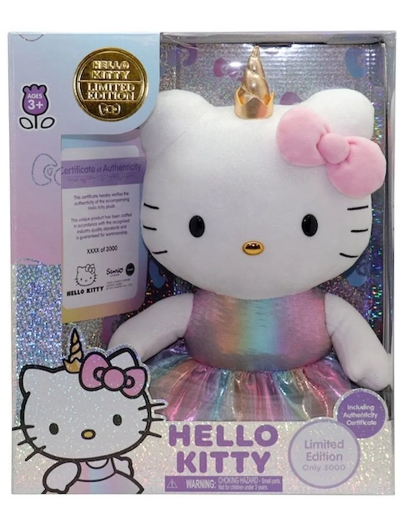 HKT17000 Hello Kitty Unicorn Kostümlü Pelüş 24355