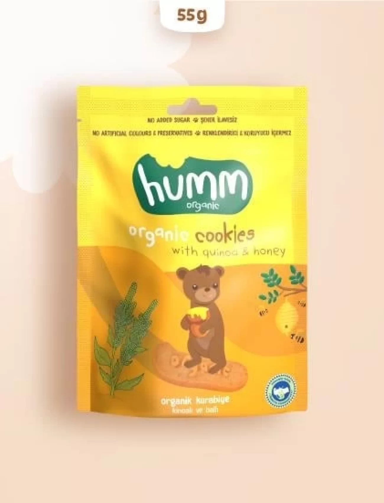Humm Organik Ballı ve Kinoalı Kurabiye 55 Gr