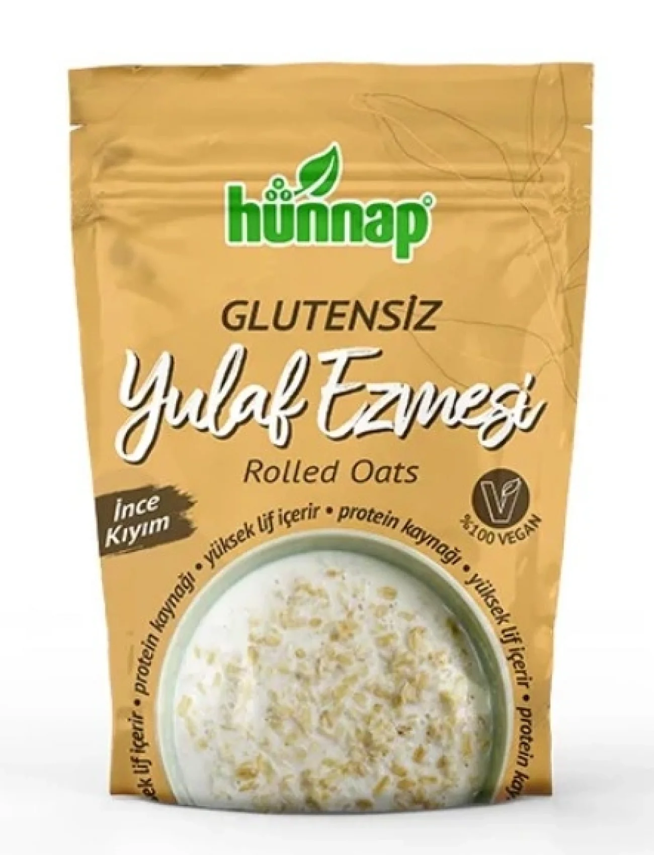Hünnap Glutensiz İnce Kıyım Yulaf Ezmasi 300 Gr