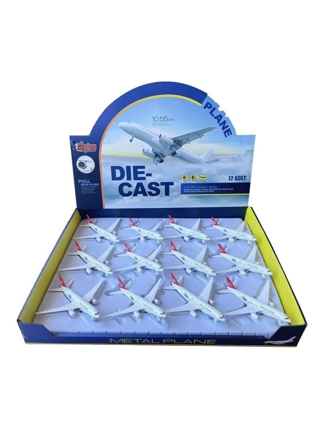 HW-777-2 2809 RED CB IŞIKLI SESLİ METAL YOLCU UÇAĞI