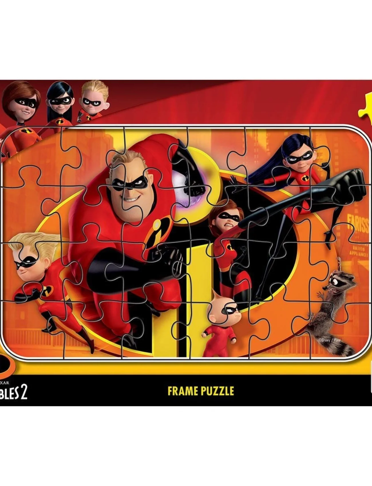 INC 704 Incredibles 2 Frame Puzzle 24 Parça