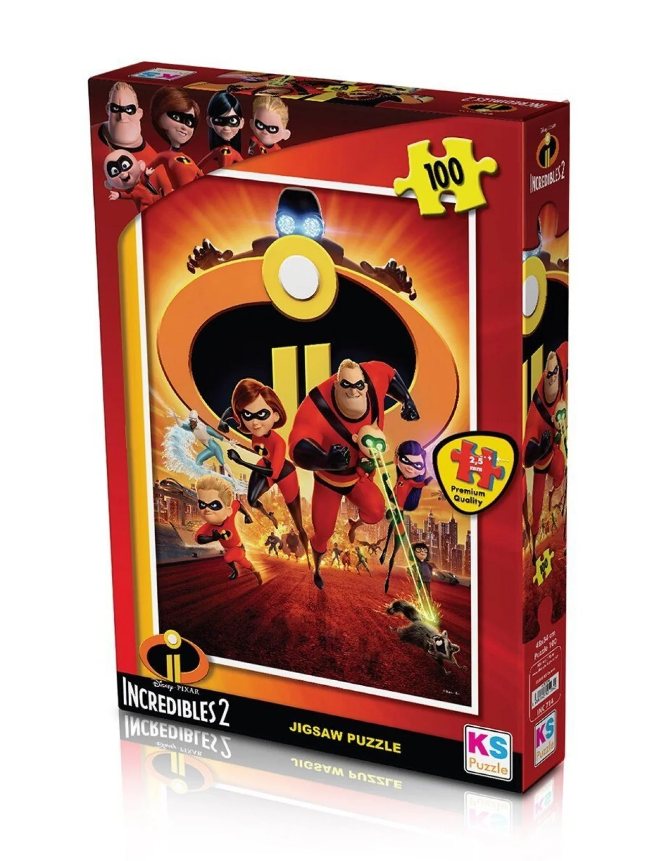 INC714 KS Incredibles / 100 Parça Puzzle
