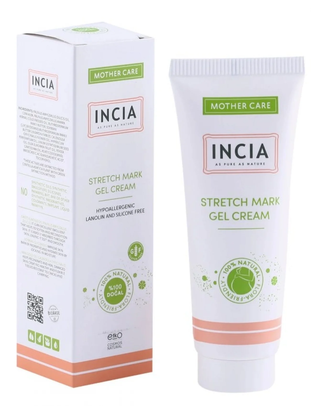 İncia Doğal Karın Çatlak Jel Krem 75 Ml