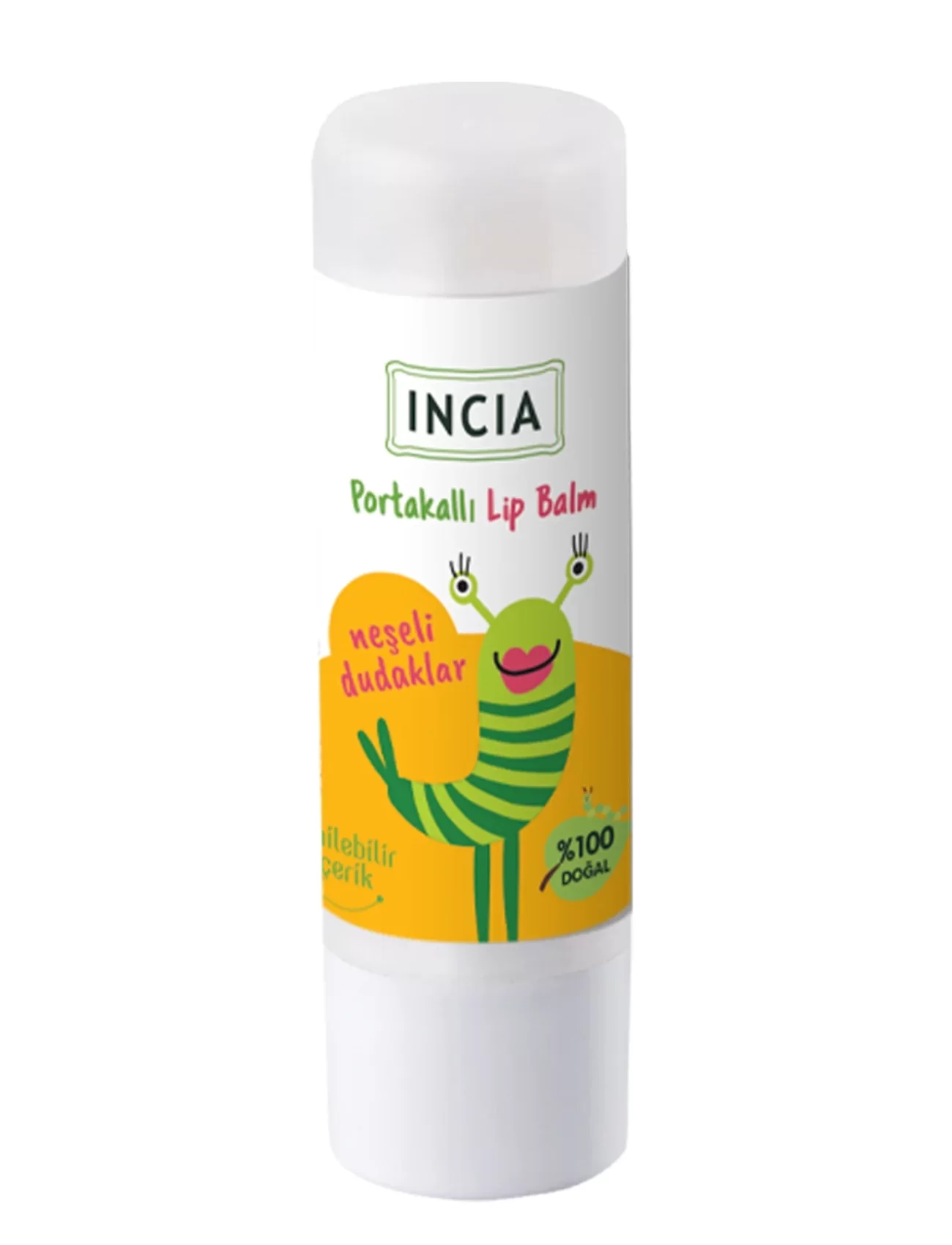 İncia Doğal Kids Lip Balm Dudak Besleyici 6 Gr Portakal