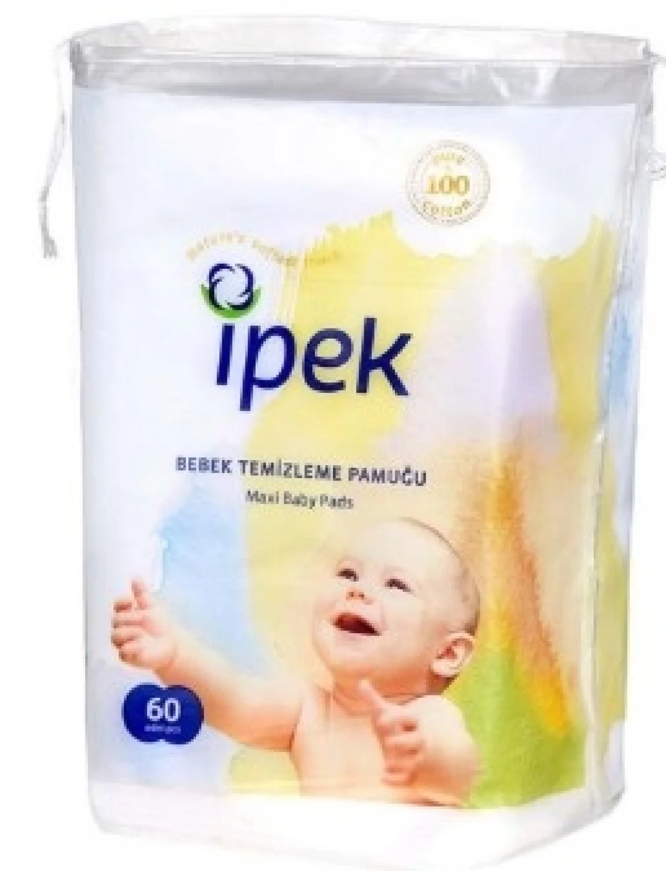 İpek Bebek Temizleme Pamuğu 60lı