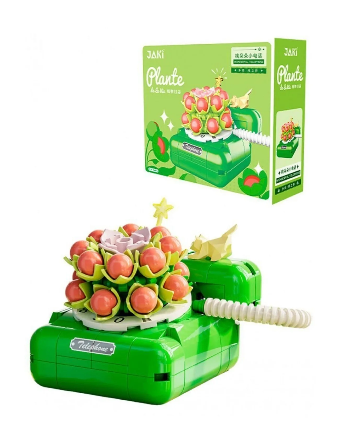 JK2718 JAKİ ÇİÇEKLİ TELEFON 189 PARÇA BLOCK OYUNCAK