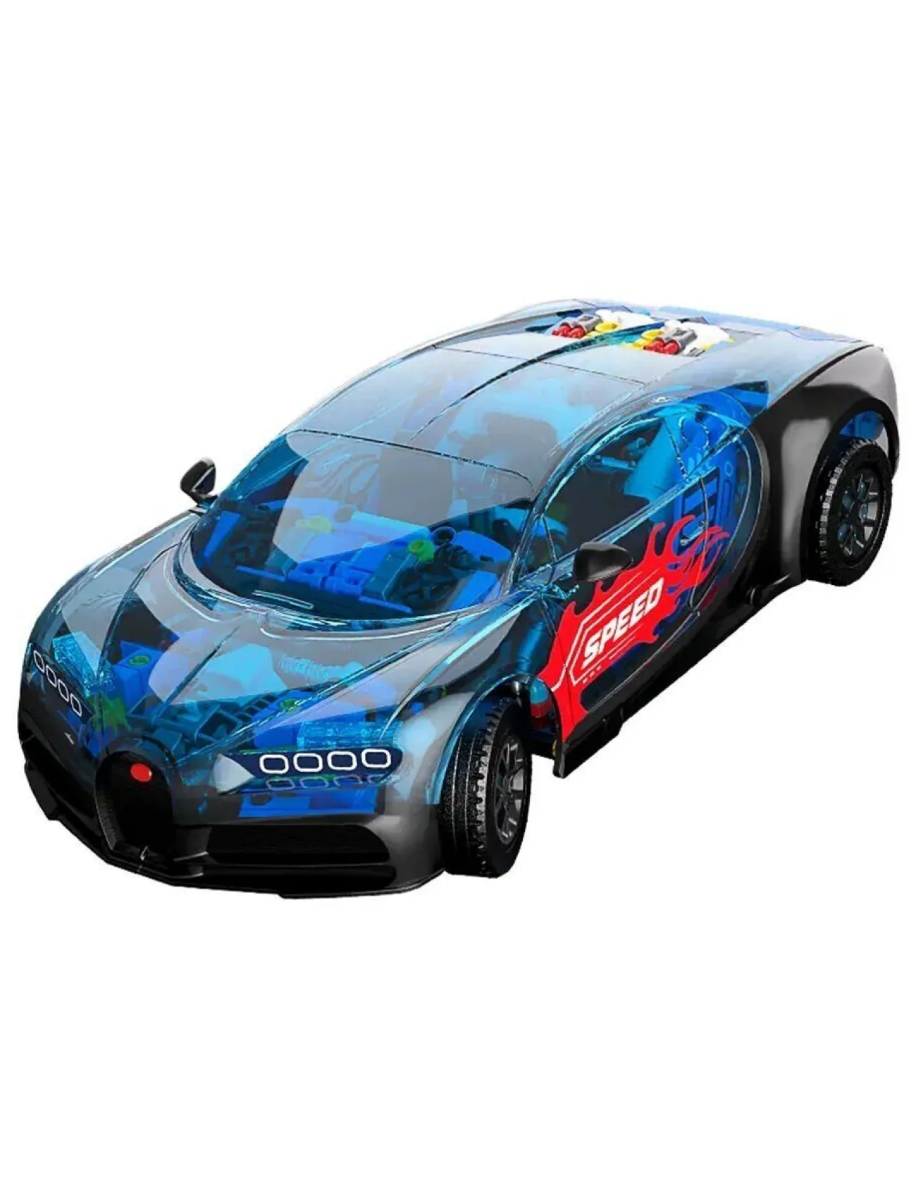 JK8808 JAKİ MEKANİK BUGATTİ MODEL ARABA 798 PARÇA BLOCK OYUNCAK