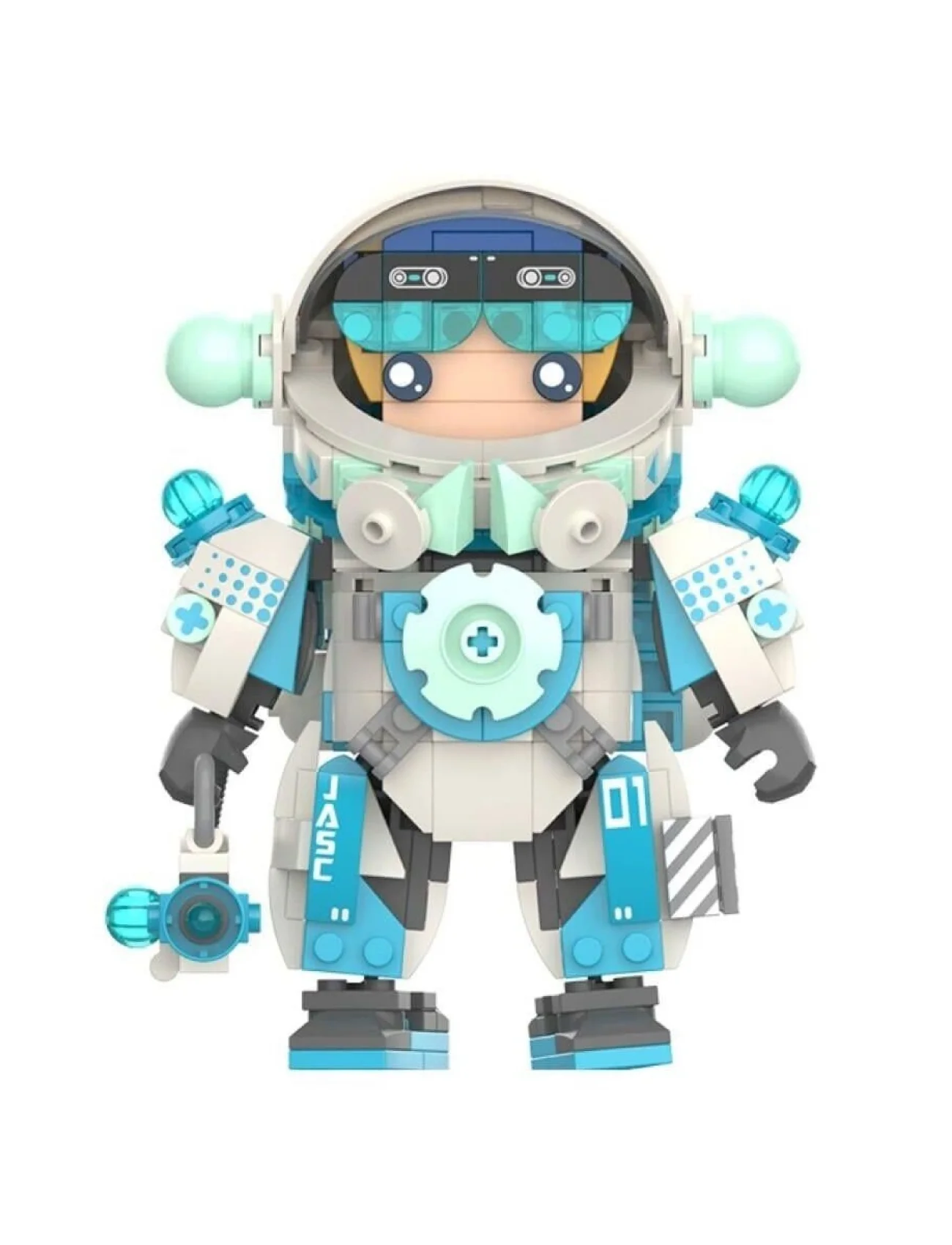 JK9107 JAKİ ASTRONOT MAVİ 488 PARÇA BLOCK OYUNCAK