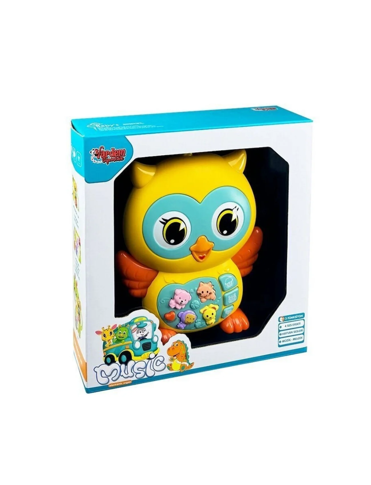 JLG-855-101A KUT IŞIKLI VE MÜZİKLİ BAYKUŞ BEBEK