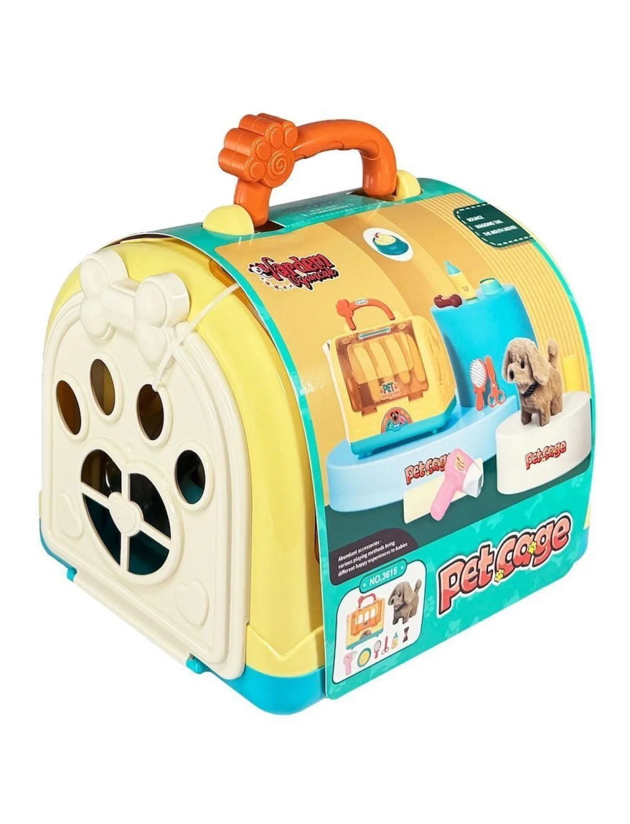 JND-3615 Taşıma Çantalı Hareketli Pilli Köpek Set (Pet Shop) -Vardem Oyuncak