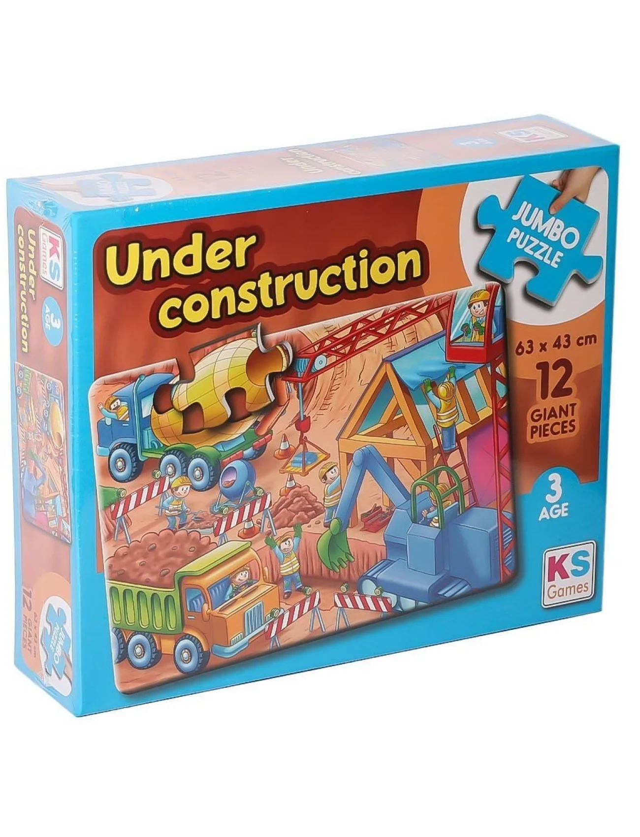JP 314004 Under Construction Jumbo Puzzle 12 Parça