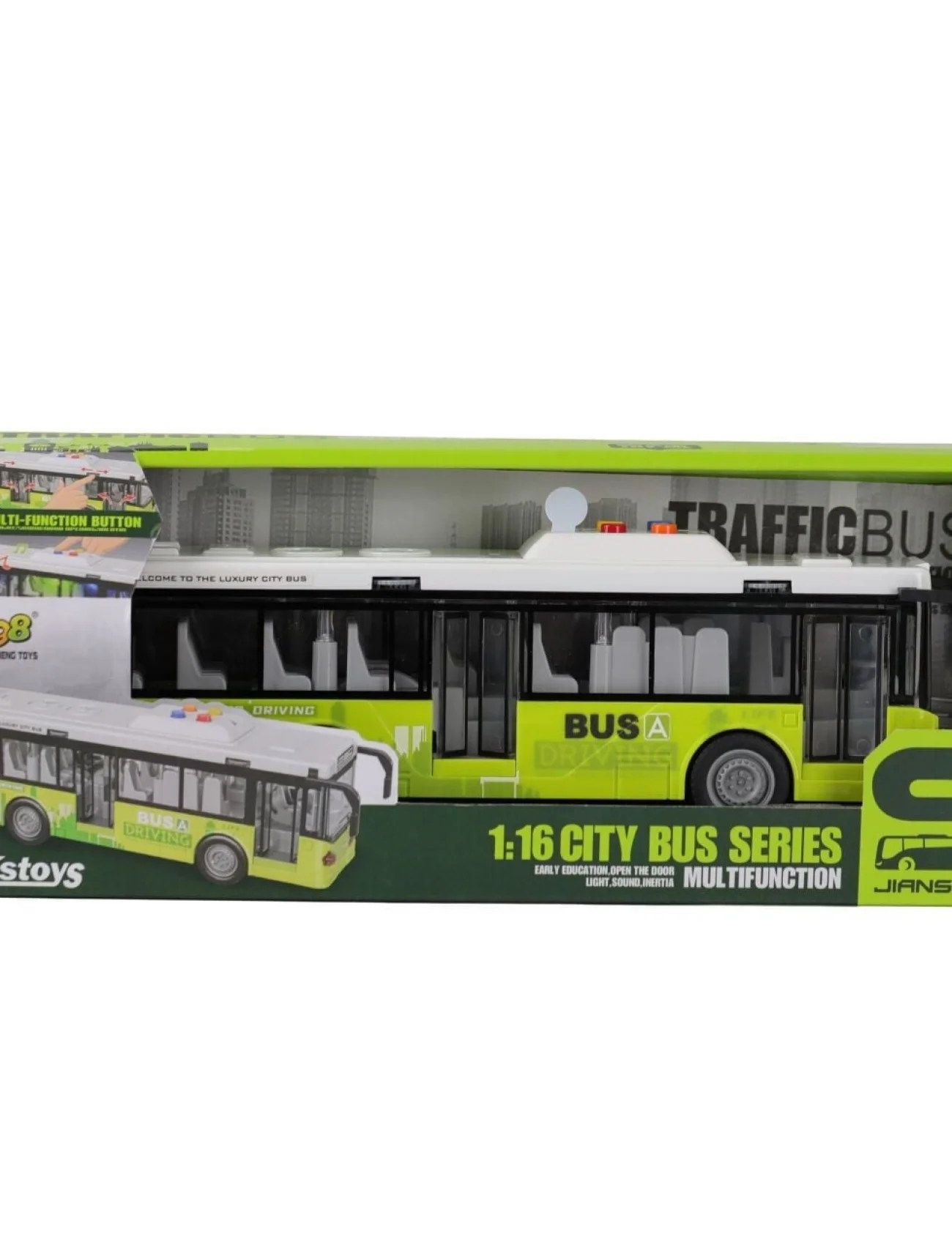 JS120AB BÜYÜK PİLLİ IŞIKLI SESLİ PİLLİ OTOBÜS
