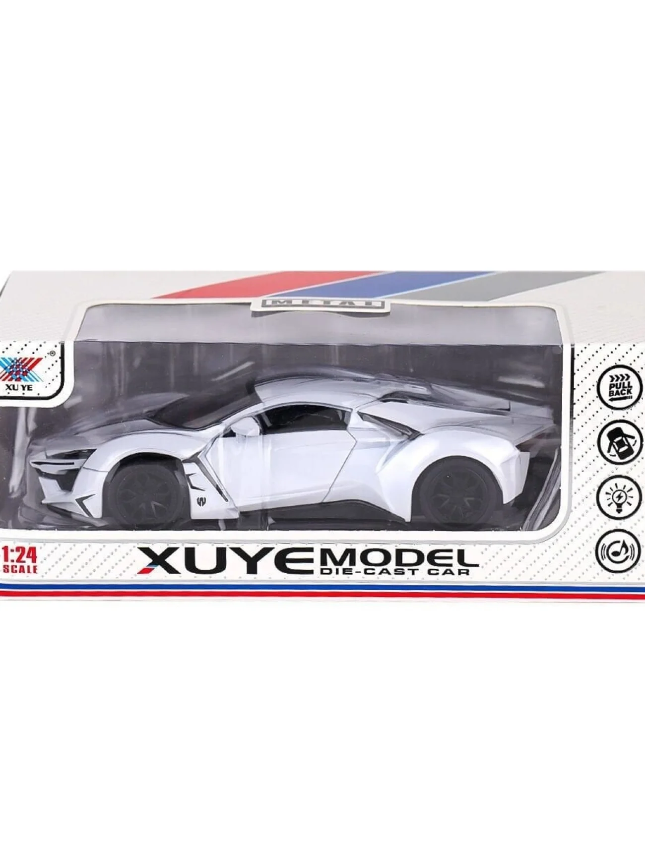 K240A11 Metal Çek Bırak Işıklı ve Müzikli Araba -Canem Oyuncak