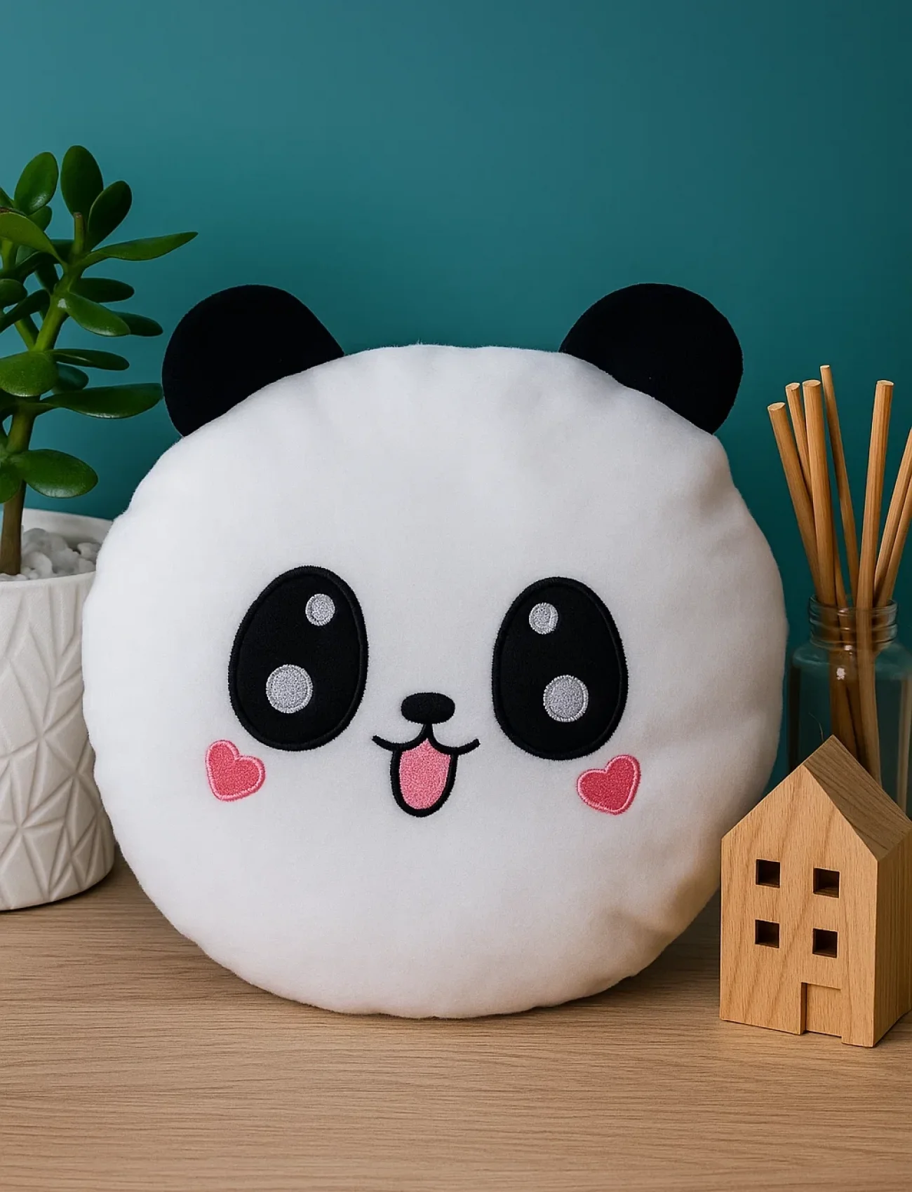 Kalpli Panda Orta Boy Bebek Çocuk Yastık