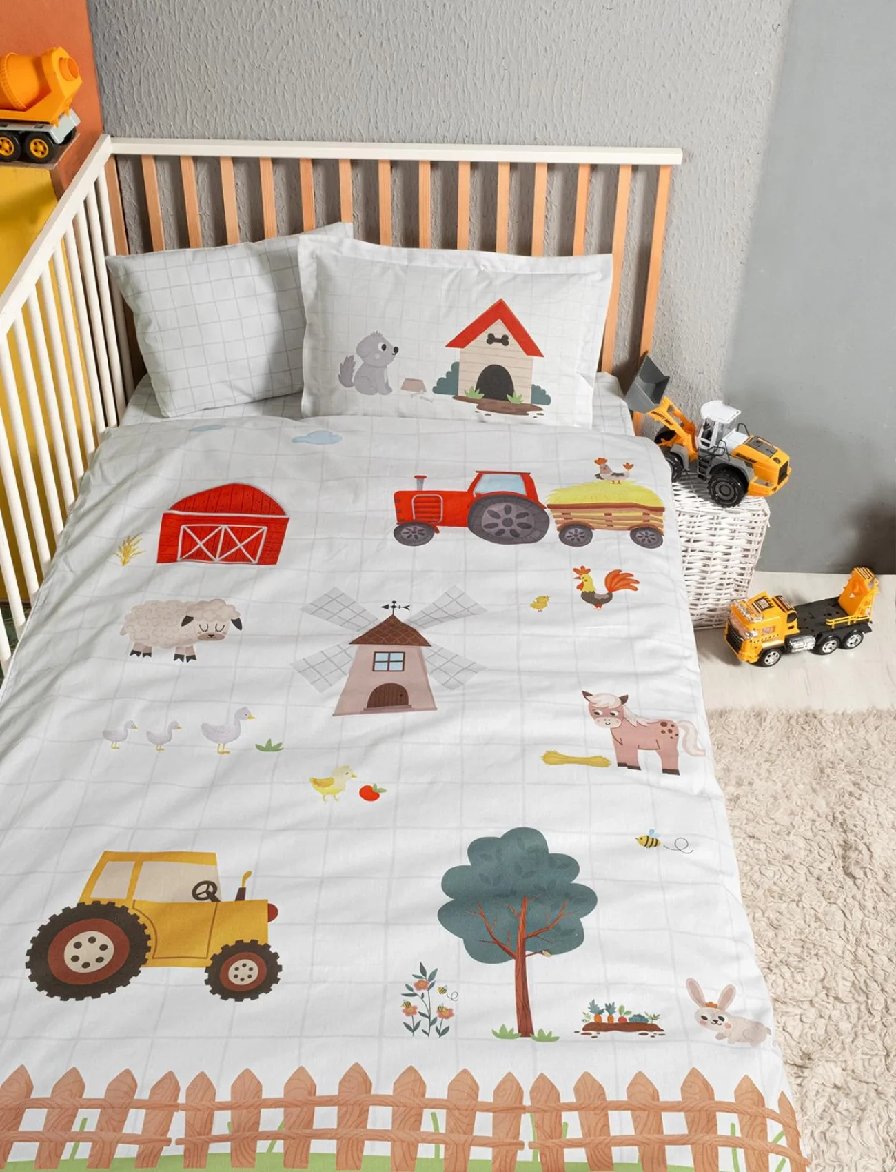 Kanz Ranforce Bebek Nevresim Takımı Knz-001 Farming
