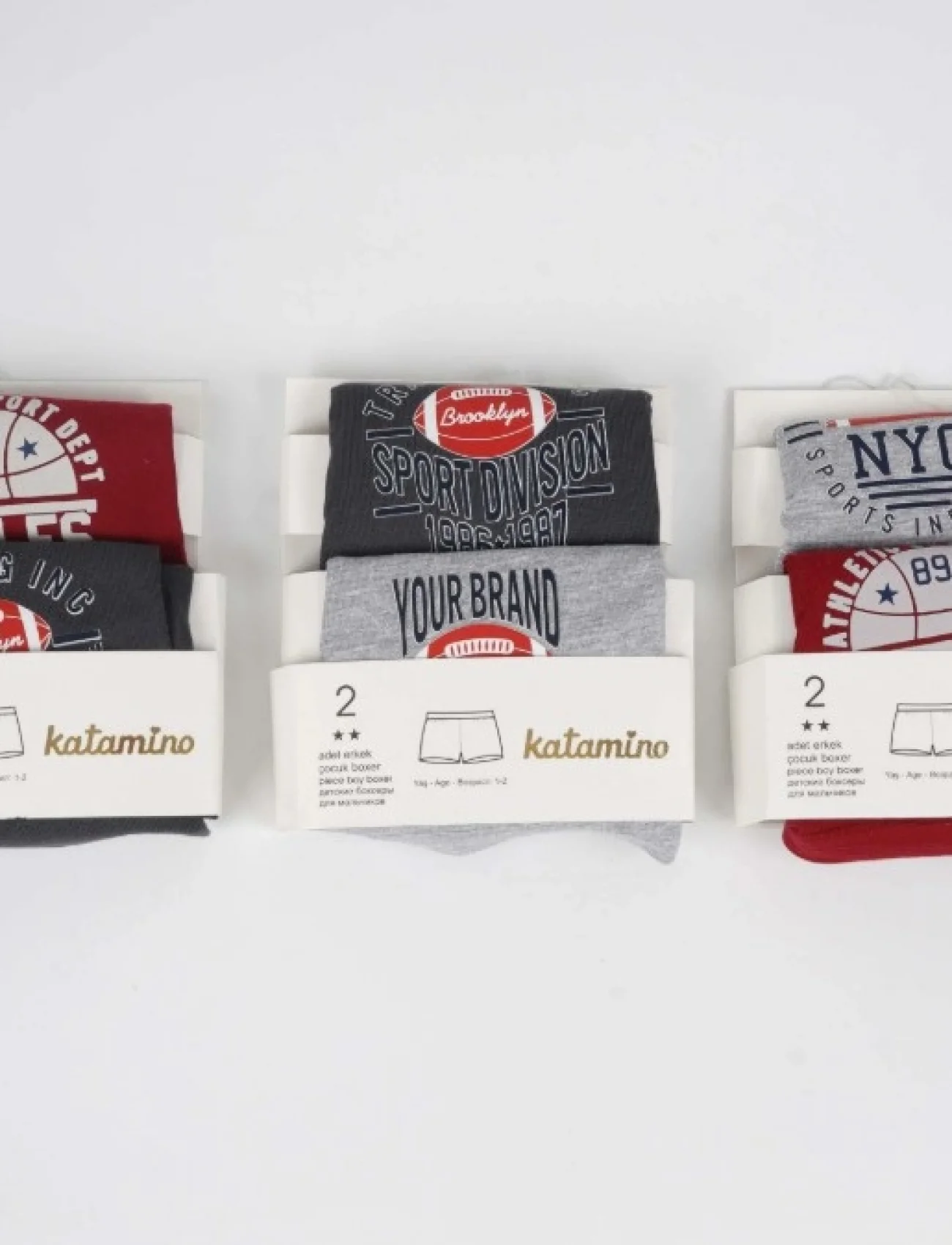 Katamino Division  Erkek 2li  Boxer Set K128235 Karışık Renk