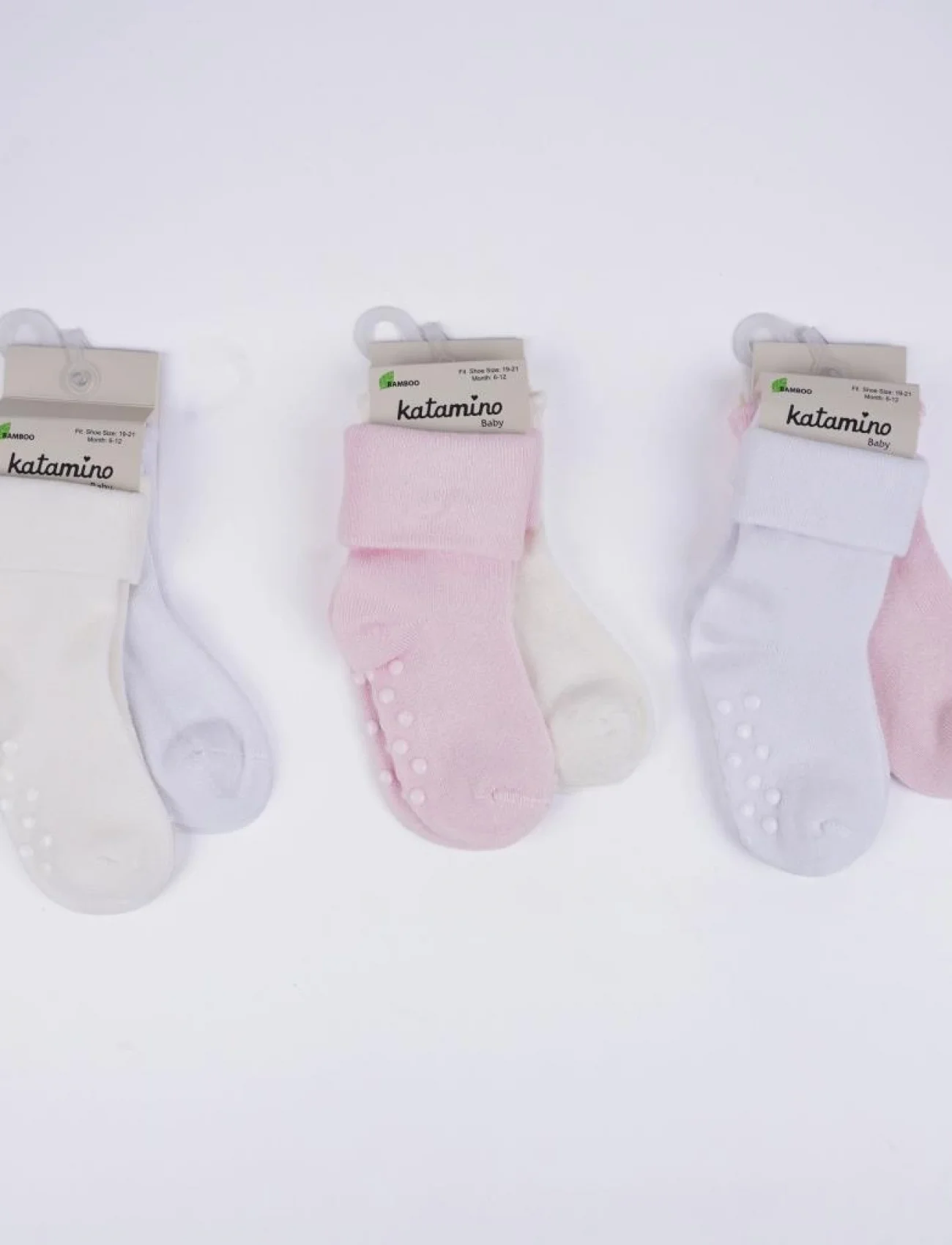 Katamino Monala Absli 2li Kız Modal Bebek Soket K44091 Karışık Renk
