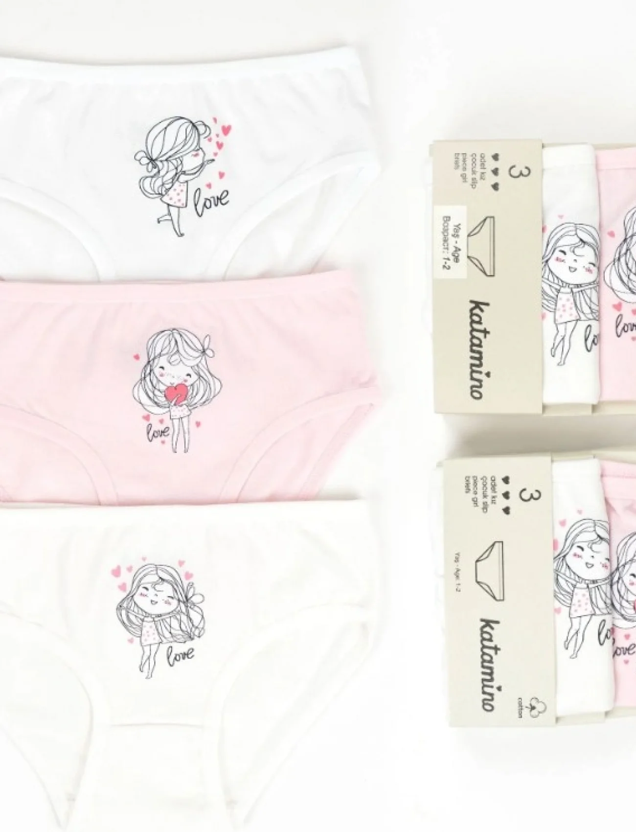 Katamino Safinaz Kız 3lü Slip K128666 Karışık Renk