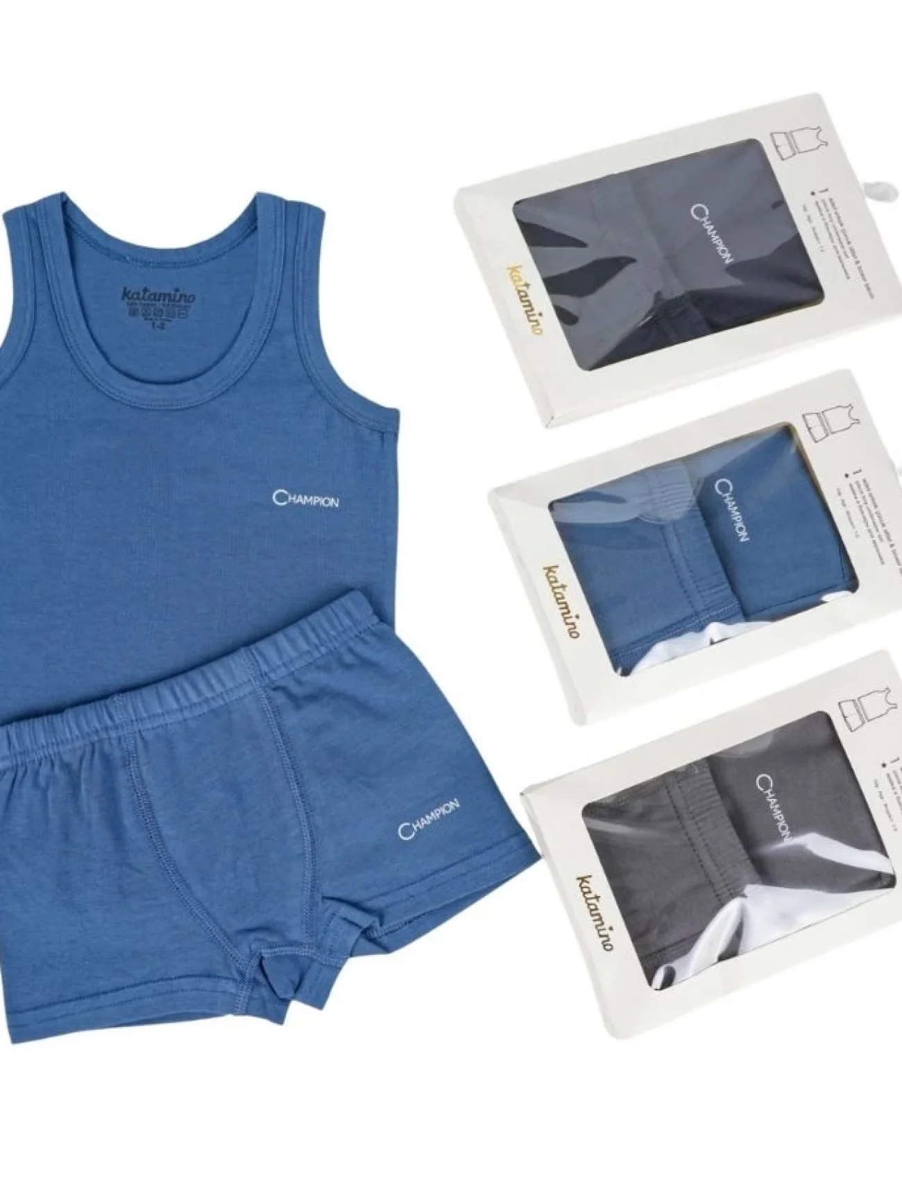 Katamino Zespol Erkek Atlet Boxer Takım K128390 Karışık Renk