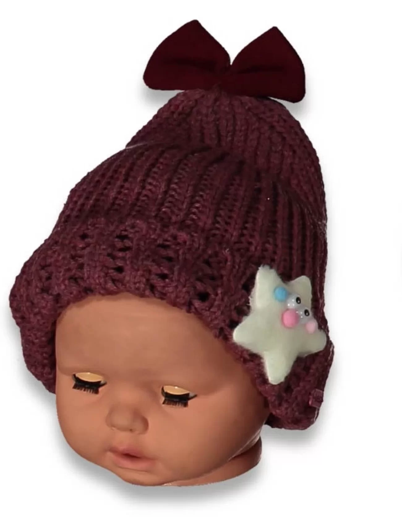 Kitti Bebe Kız Kulaklı Bere (1-4 Yaş) K24120-05 Menekşe