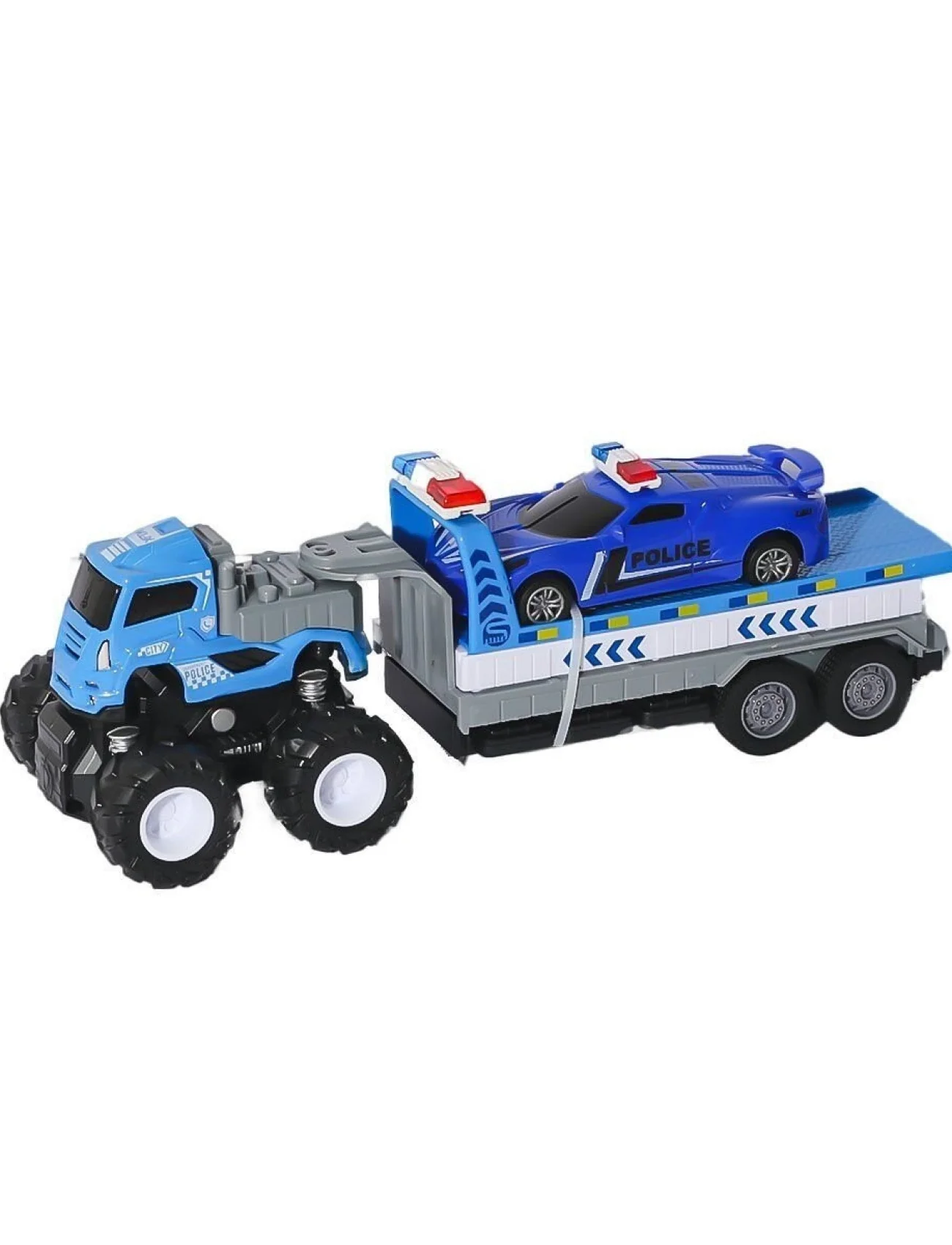 KLX600-361 Sürtmeli Die Cast 4x4 Polis Arabası Taşıyıcılı -Vardem