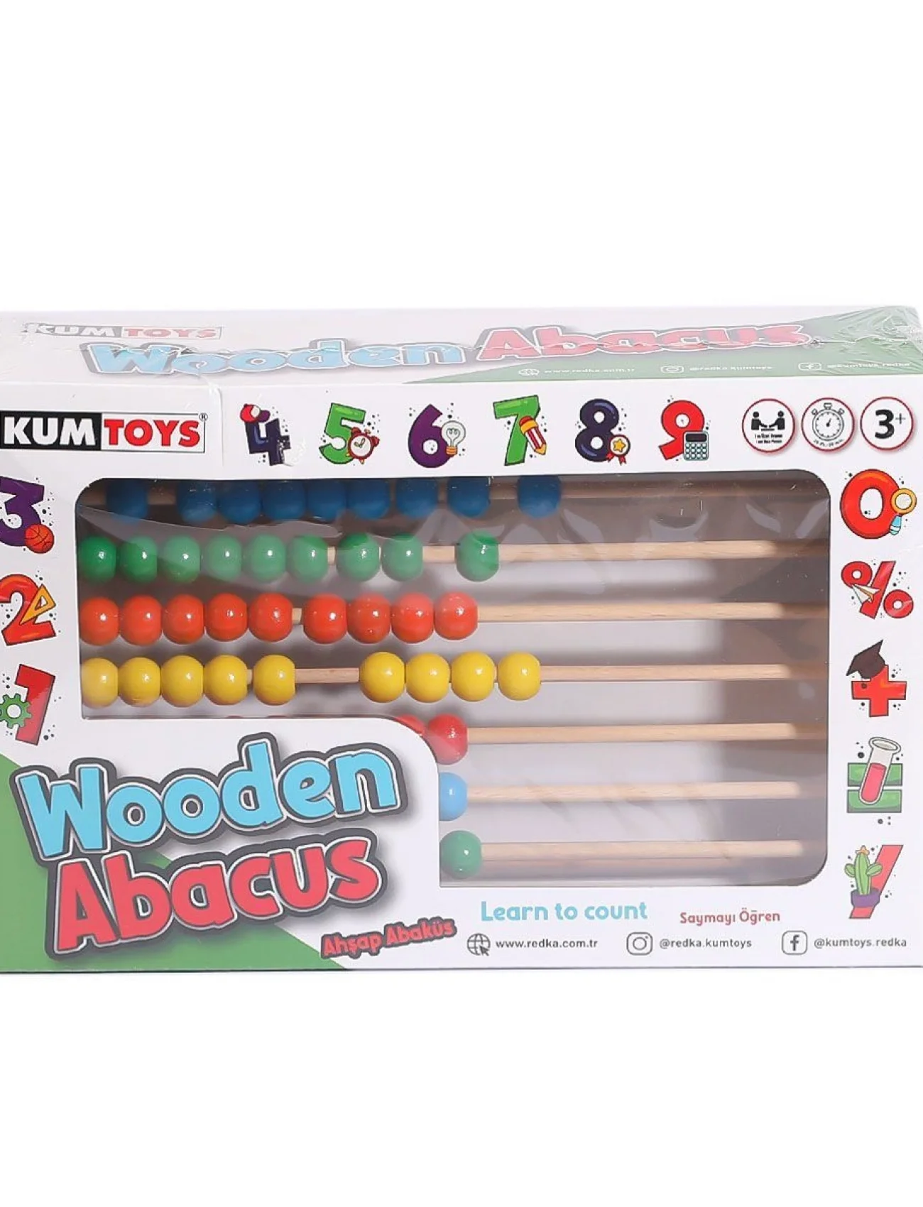 KM5632 Ahşap Abaküs -Kumtoys