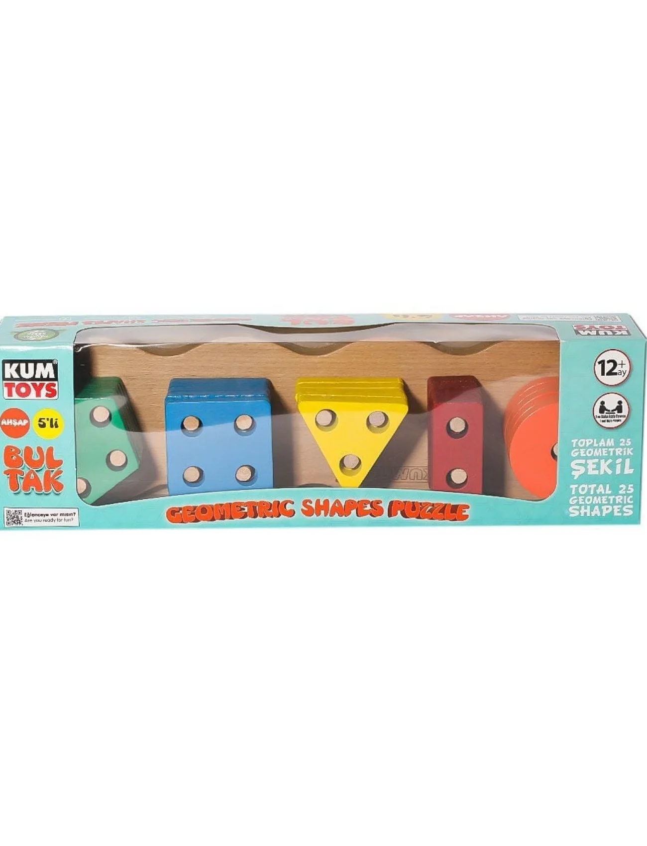KM5656 Ahşap Beşli Bultak -Kumtoys