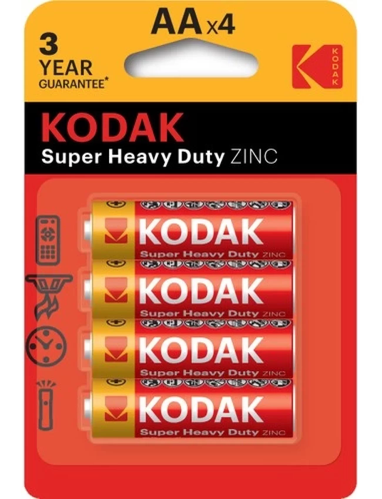 Kodak Çinko Karbon Blister Kalem Pil 4lü AA