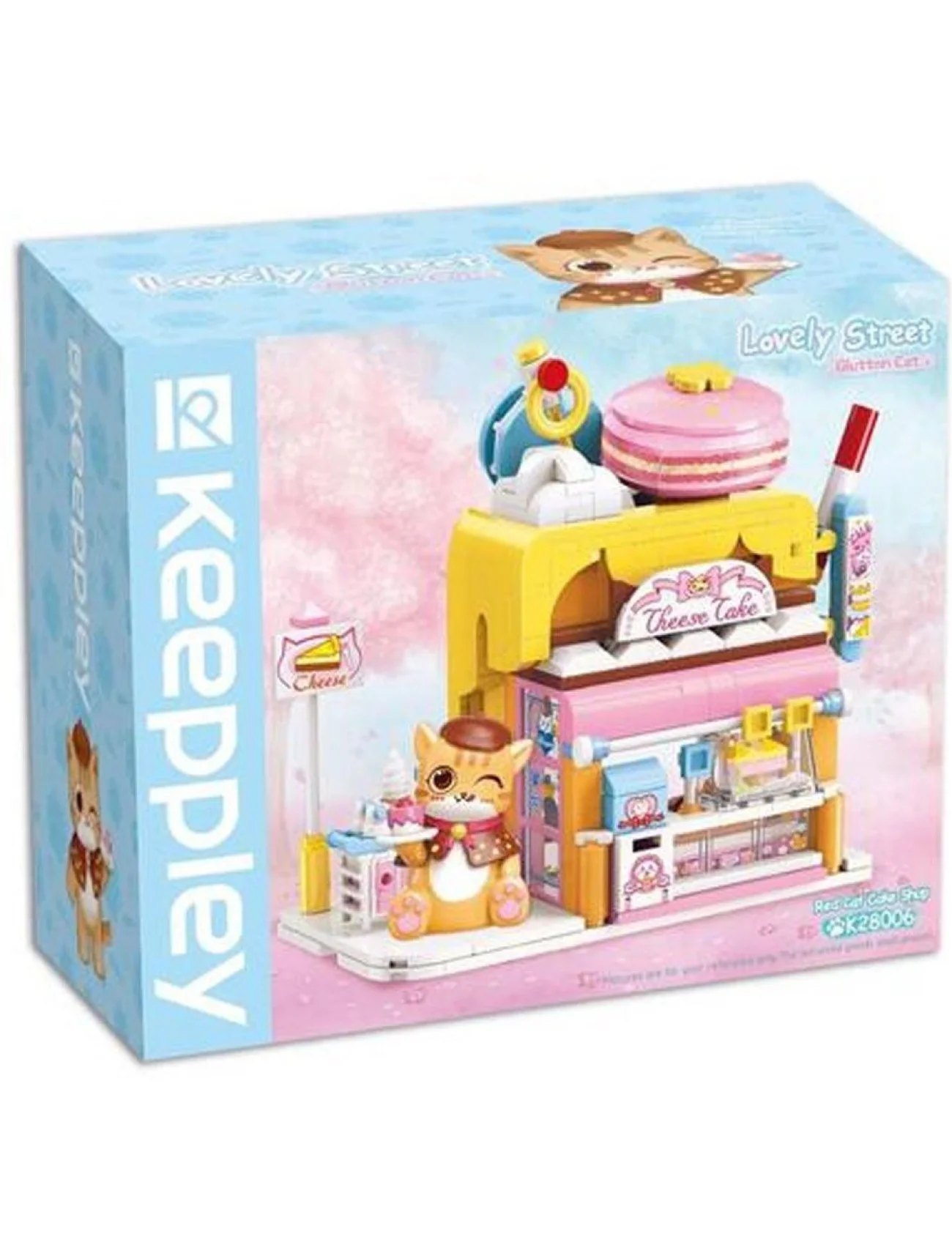 KP28006 Keeppley Lovely Street - Red Cat Cake Shop 364 Parça Yapım Seti