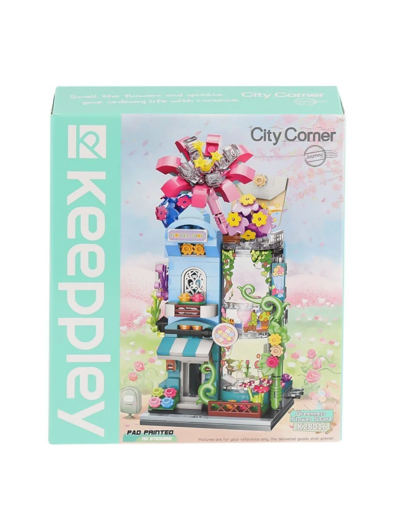 KP28016 Keeppley City Corner - Greenness Flower Shop - Çiçekçi 356 Parça Yapım Seti